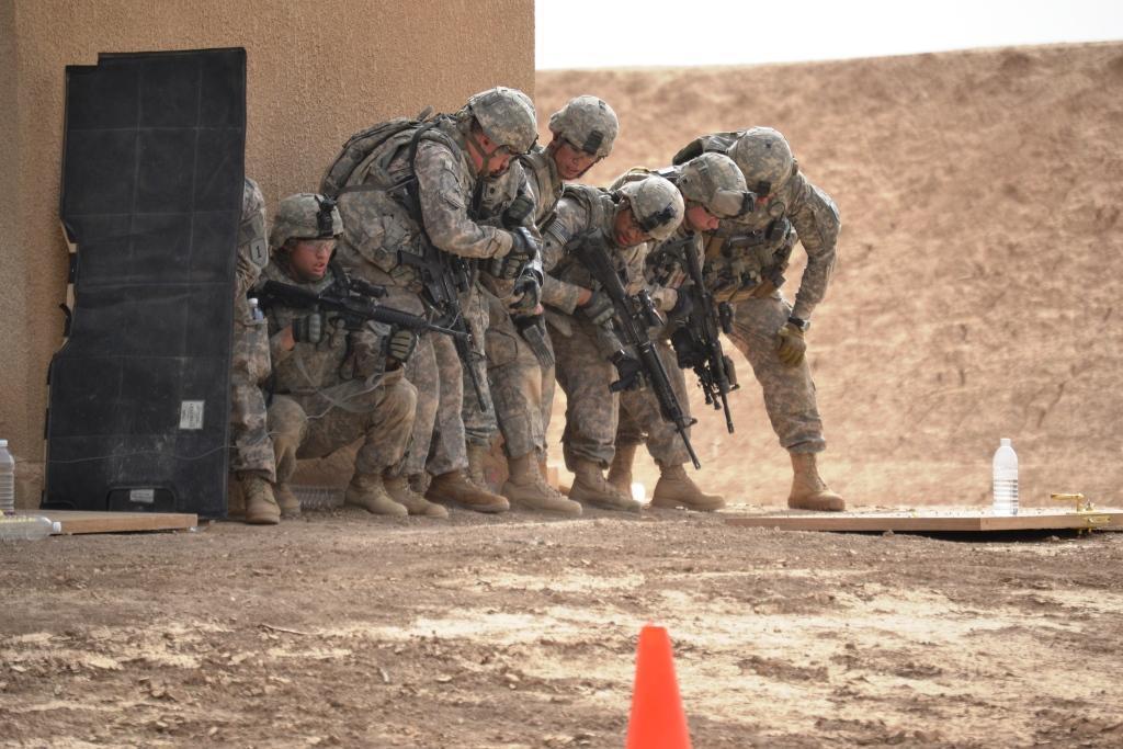 A team of engineers with Company C, Special Troops Battalion, 2…
