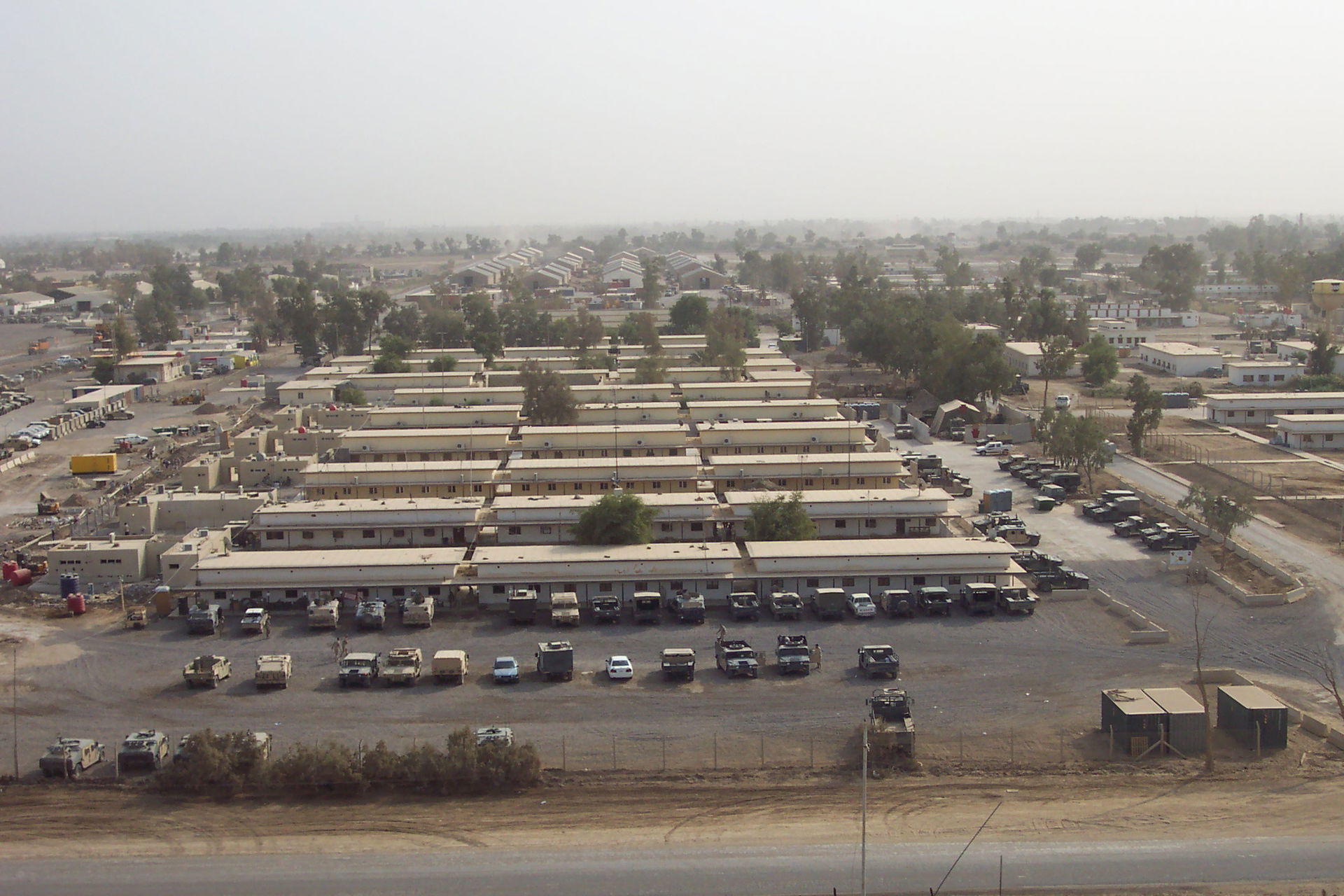 A photo of the 206th Field Artillery and the 39th BCT Headquart…
