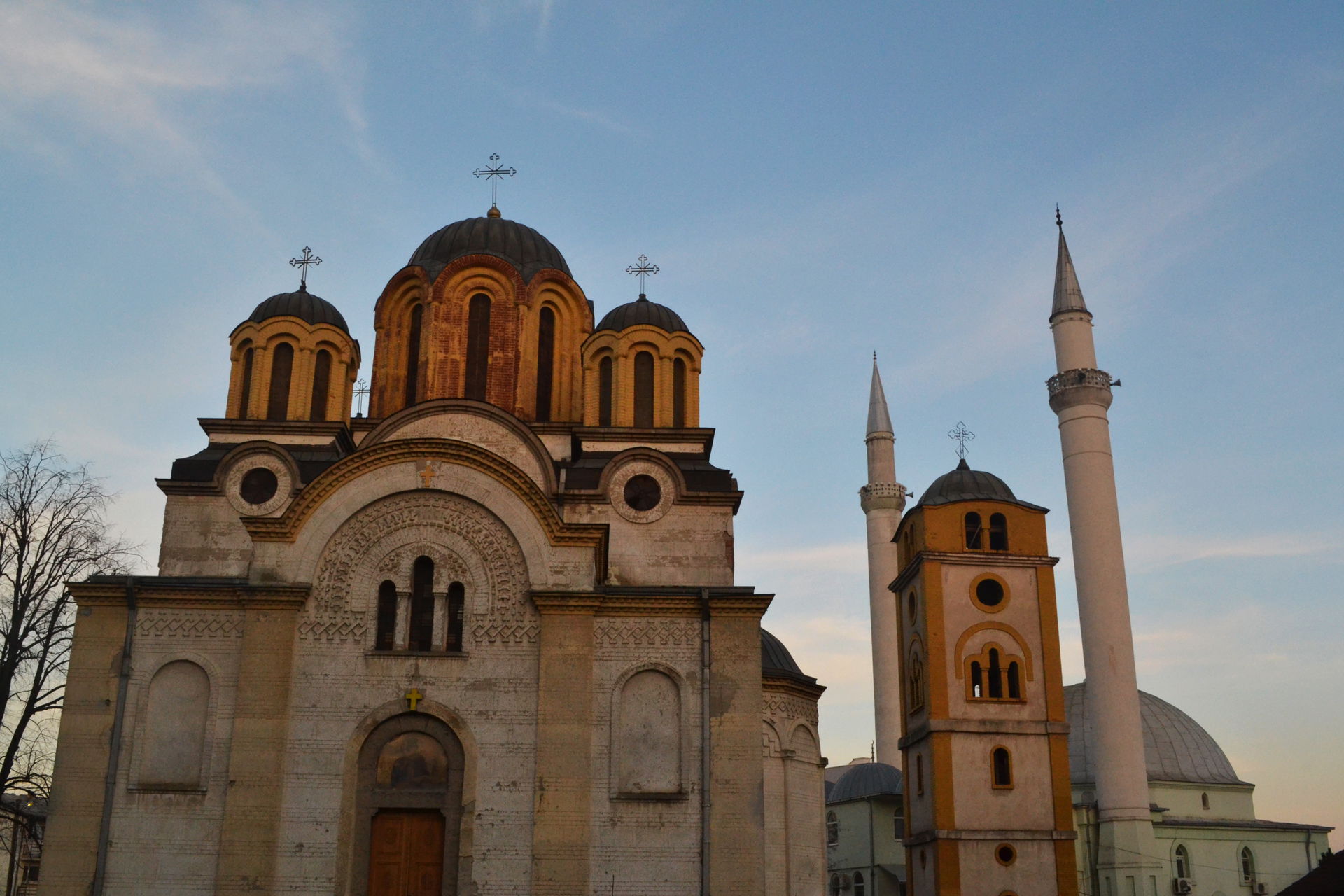 This photo was taken in Ferizaj, Kosovo and shows how close the…