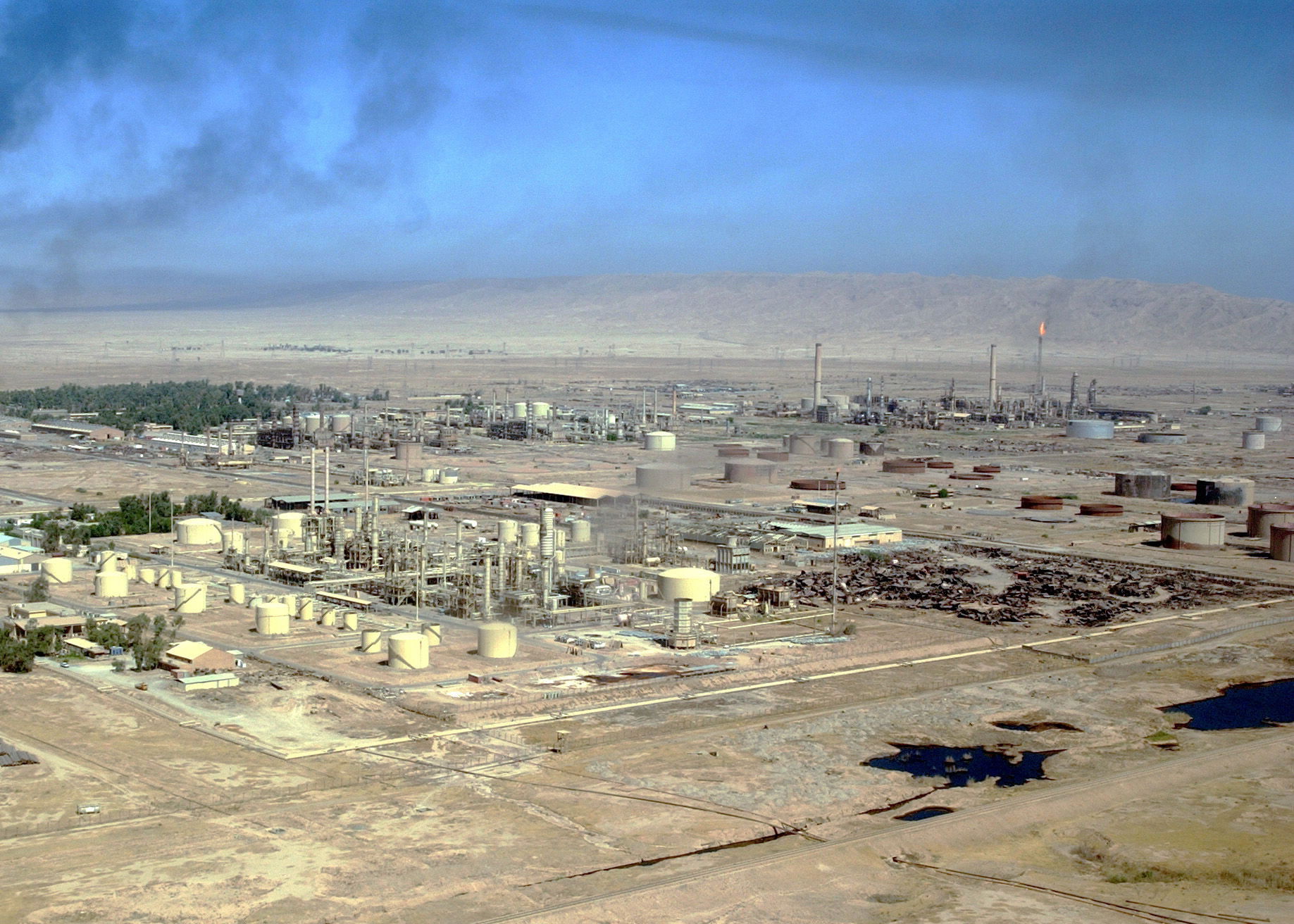 This is an aerial view of the Electrical Power Generation Plant…