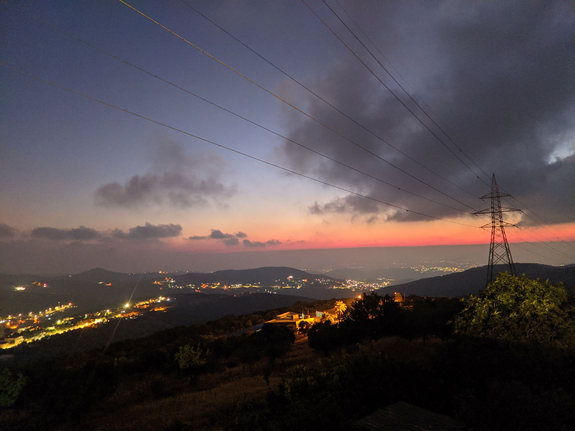 Sunset Top View - Ajloun, Jordan