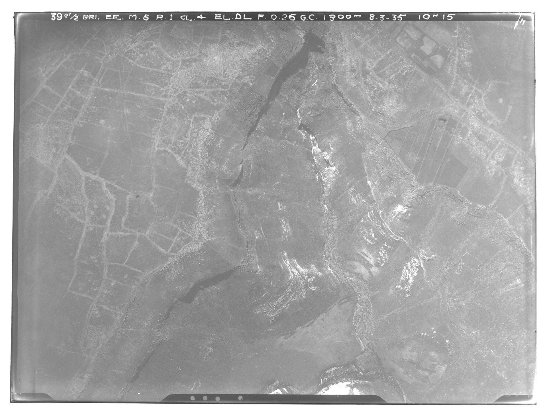 Syrie, Plateau du Golan, al-'Al, vue aérienne verticale