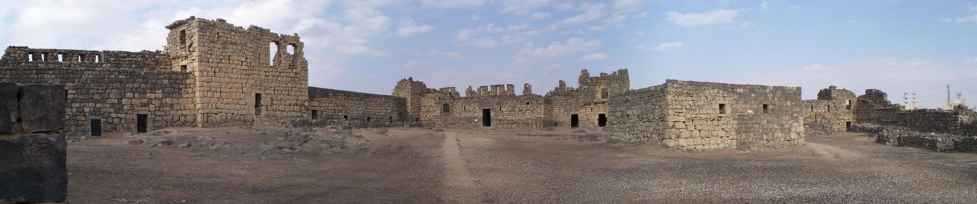 Inside the fortress Qasr Azraq in Jordan.
