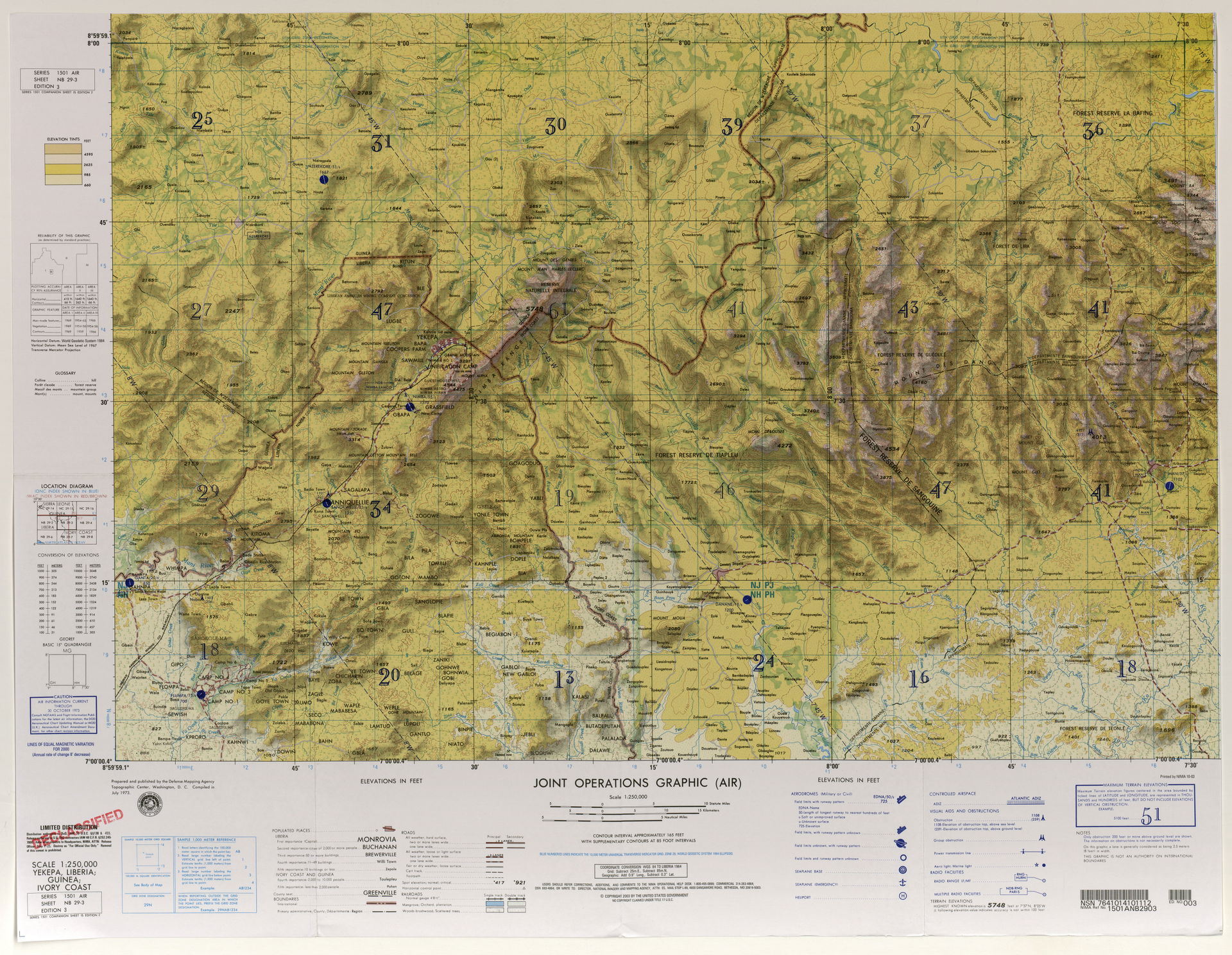 NB 29-3 Yekepa, Liberia; Guinea; Ivory Coast (7.1MB) - West Afr…