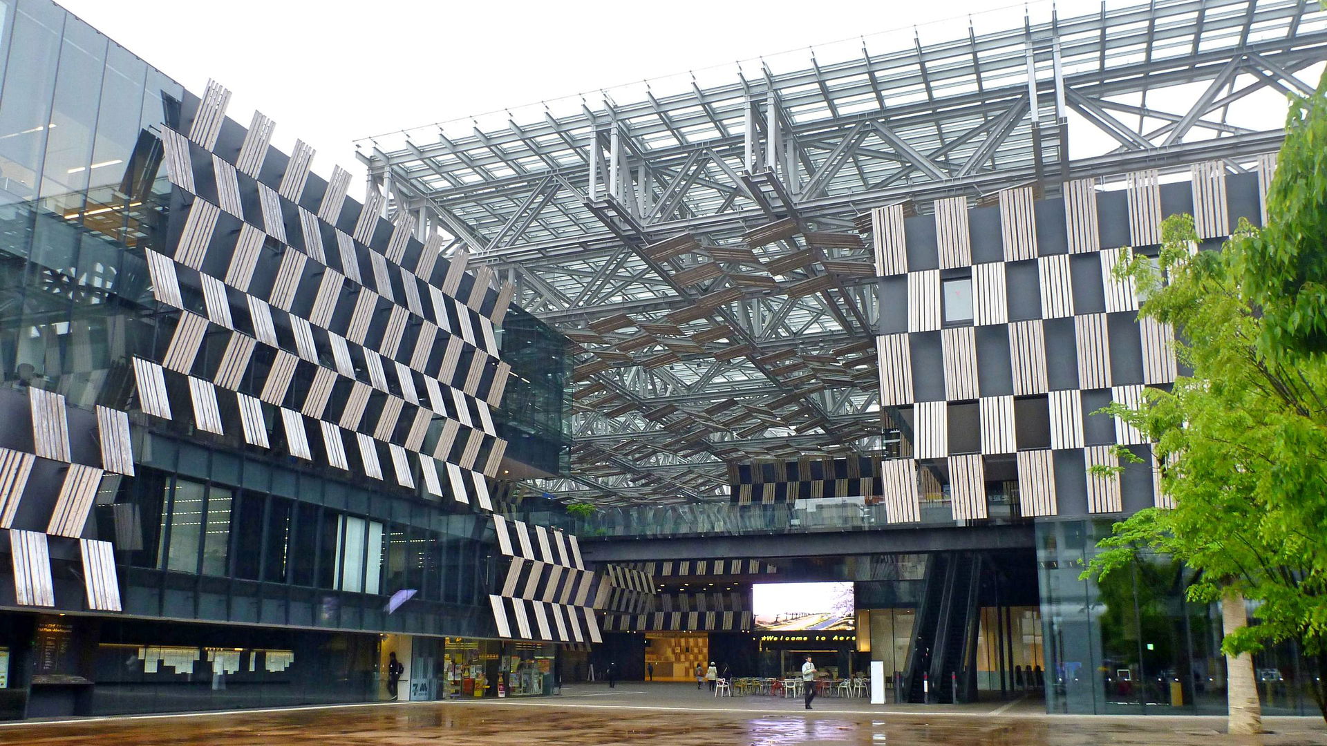 City Hall Plaza Ao-re Nagaoka in Nagaoka, Niigata Prefecture, J…