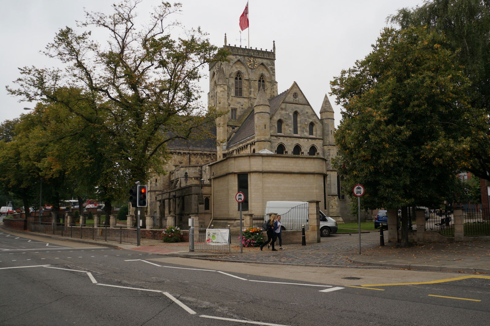 Grimsby Minster from Bethlehem Street, Grimsby