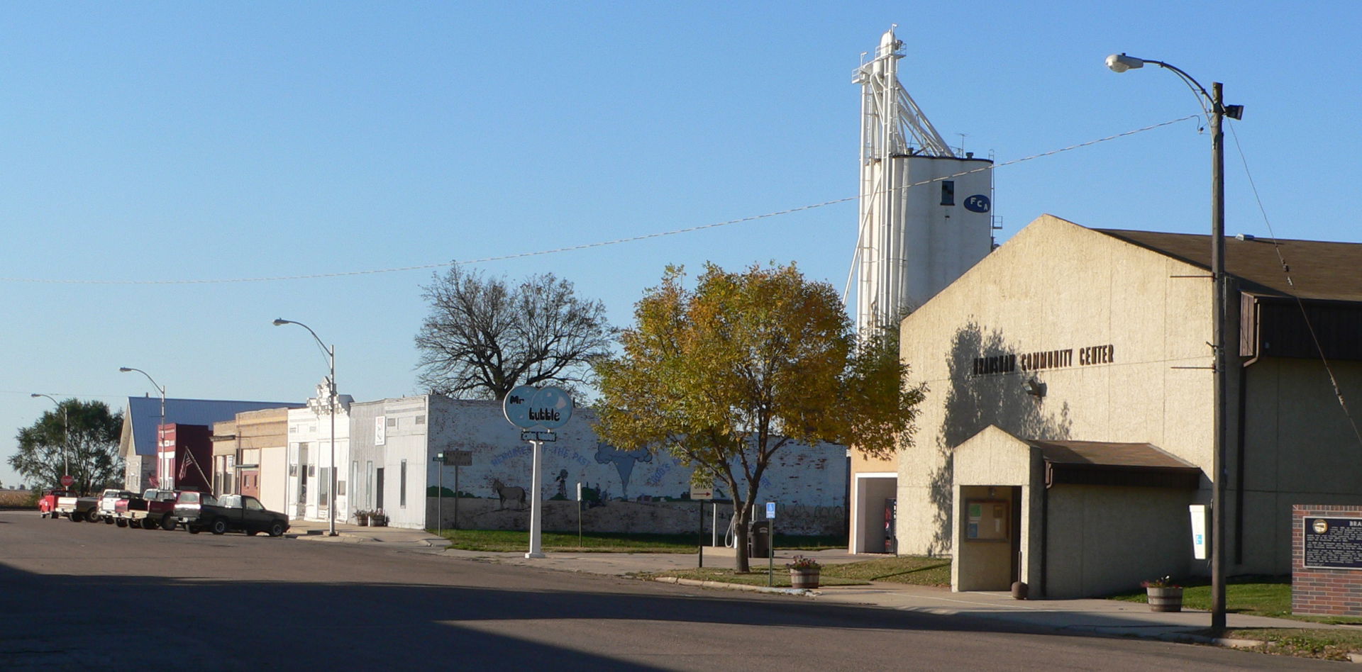 Downtown Bradshaw, Nebraska.
