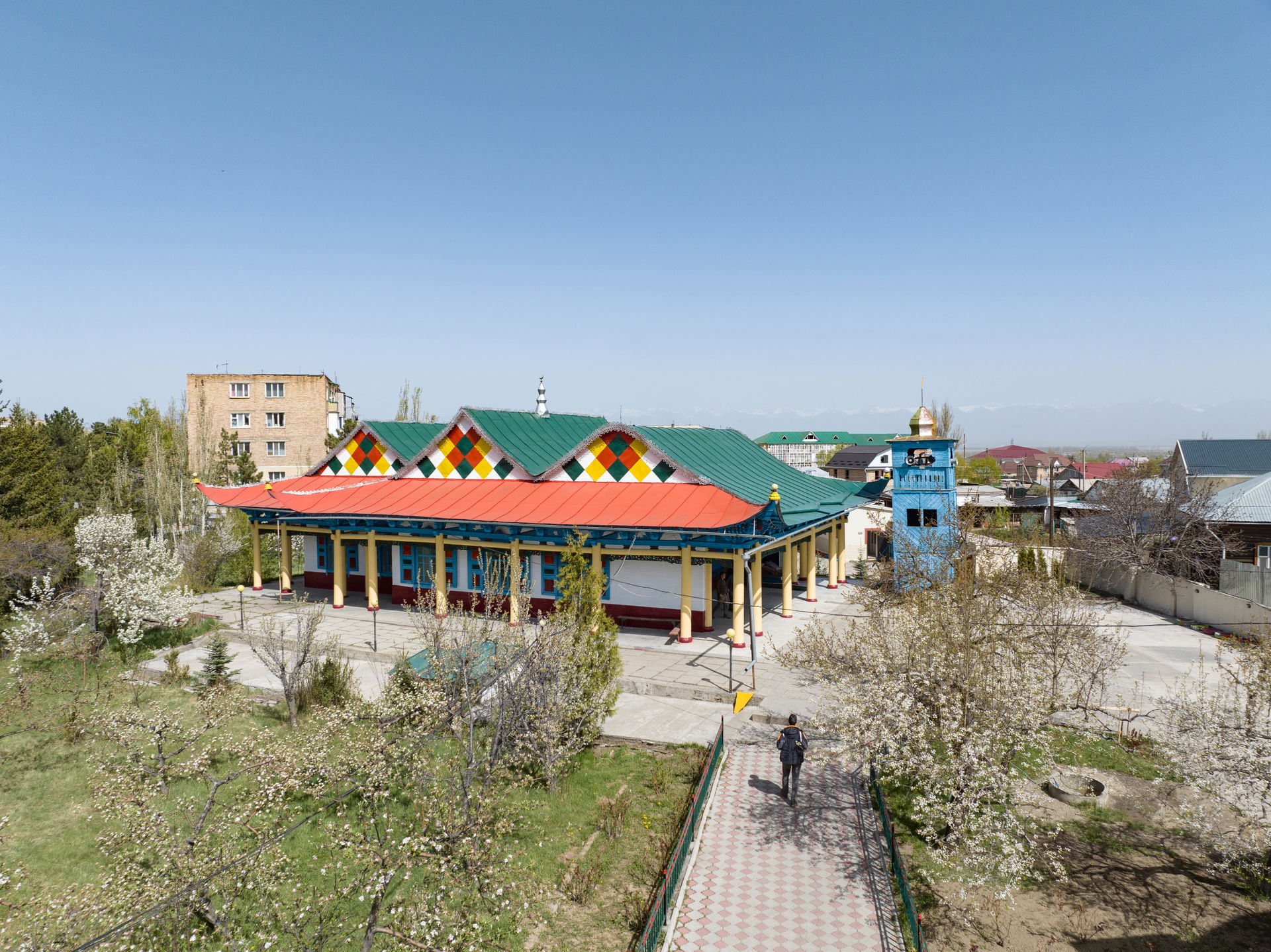 Dungan mosque photographed from above. Karakol, Issyk-Kul Provi…
