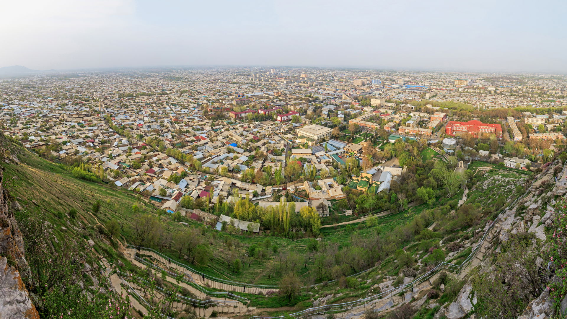View from Sulayman Mountain in Osh, Kyrgyzstan