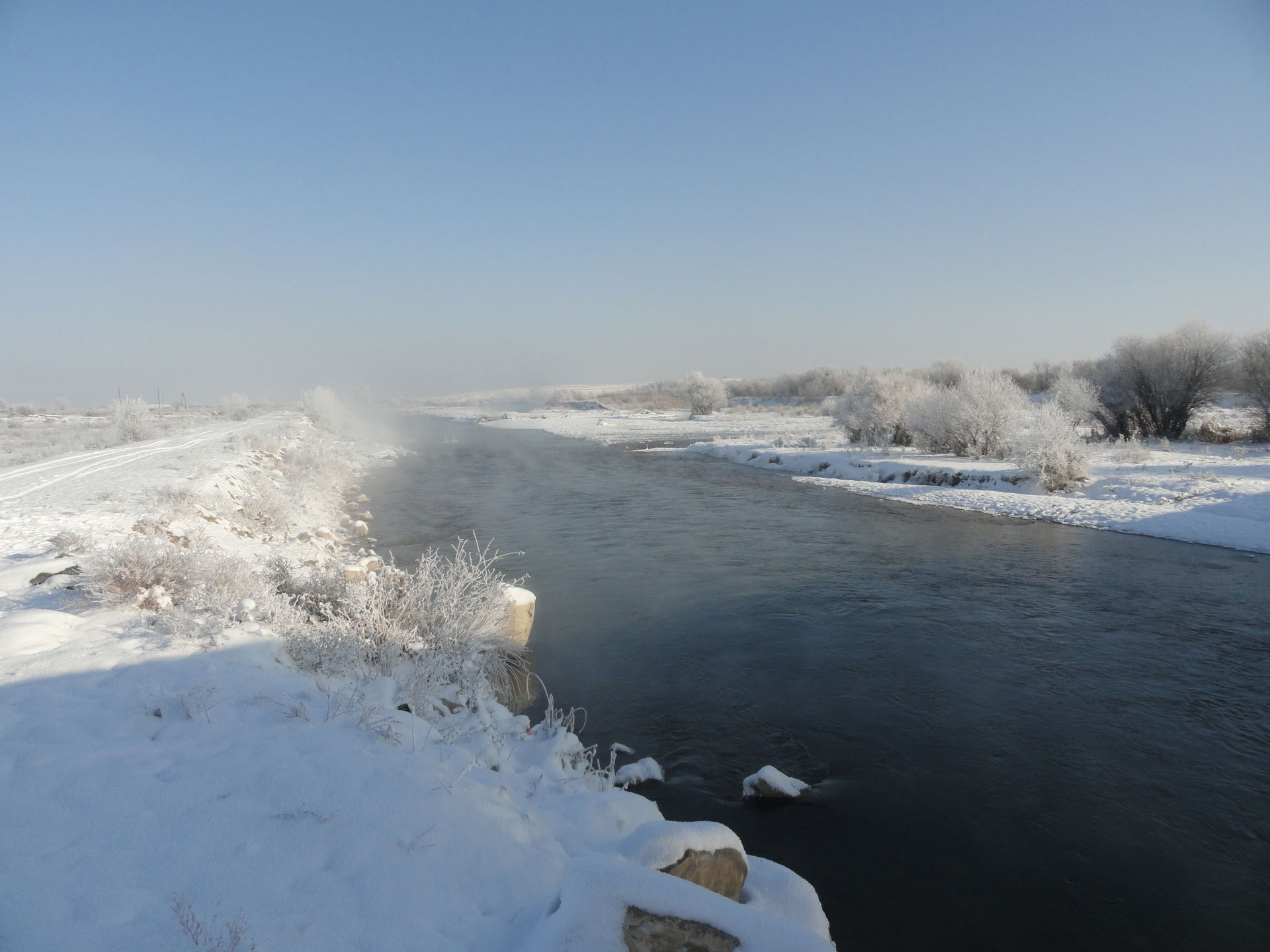 Talas river near Taraz
