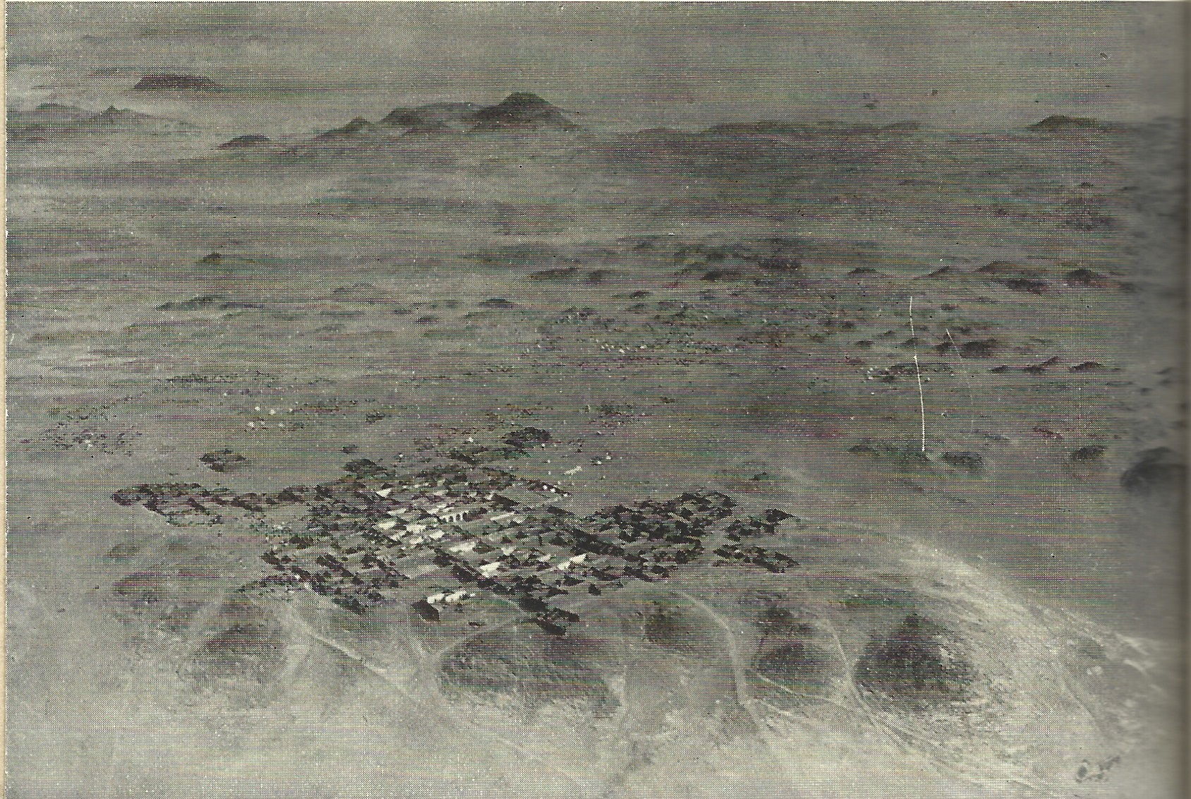 The Kufra oasis from aeroview during the Second Italo-Sanusi Wa…
