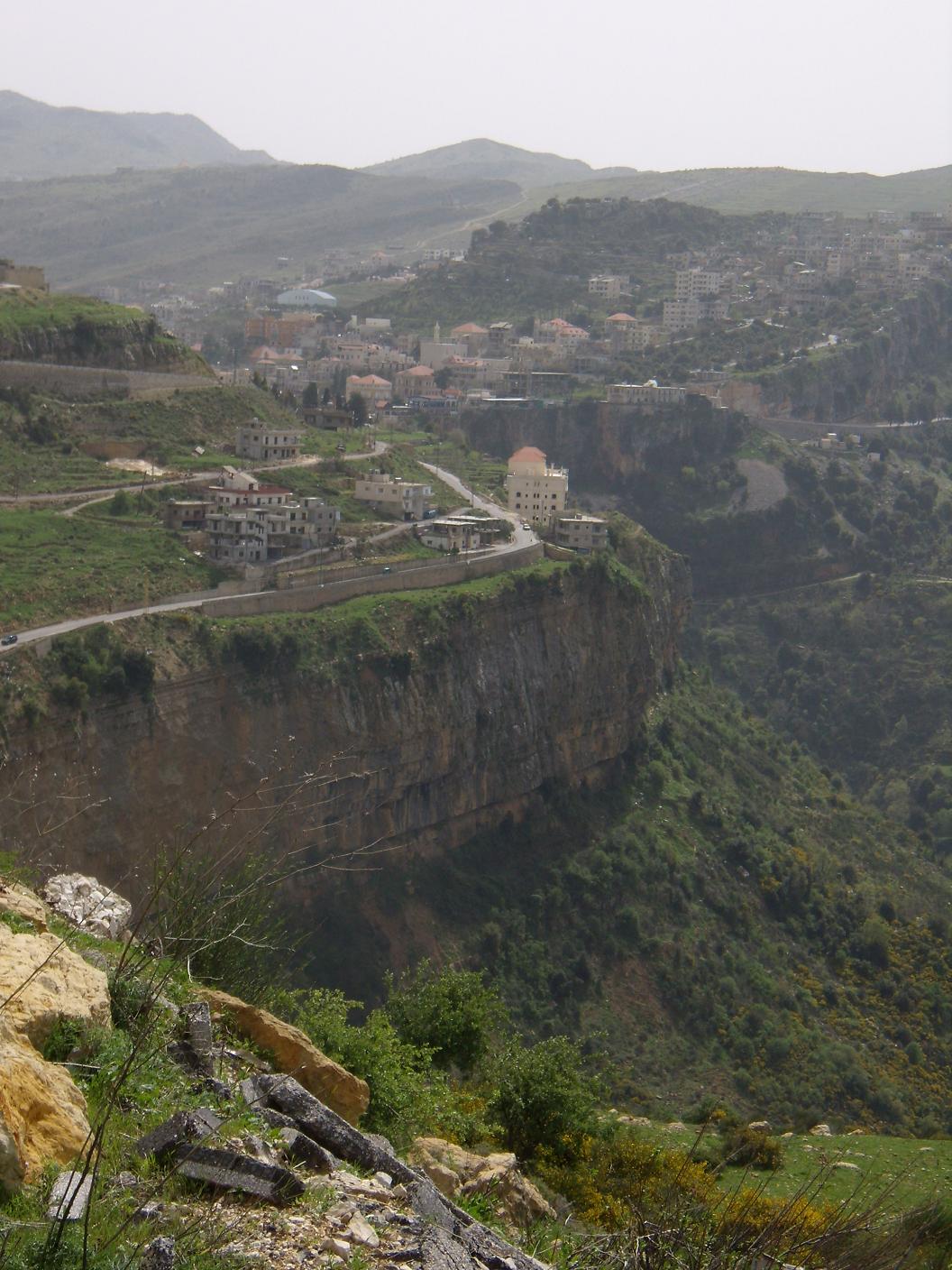 View of Jezzine in southern Lebanon