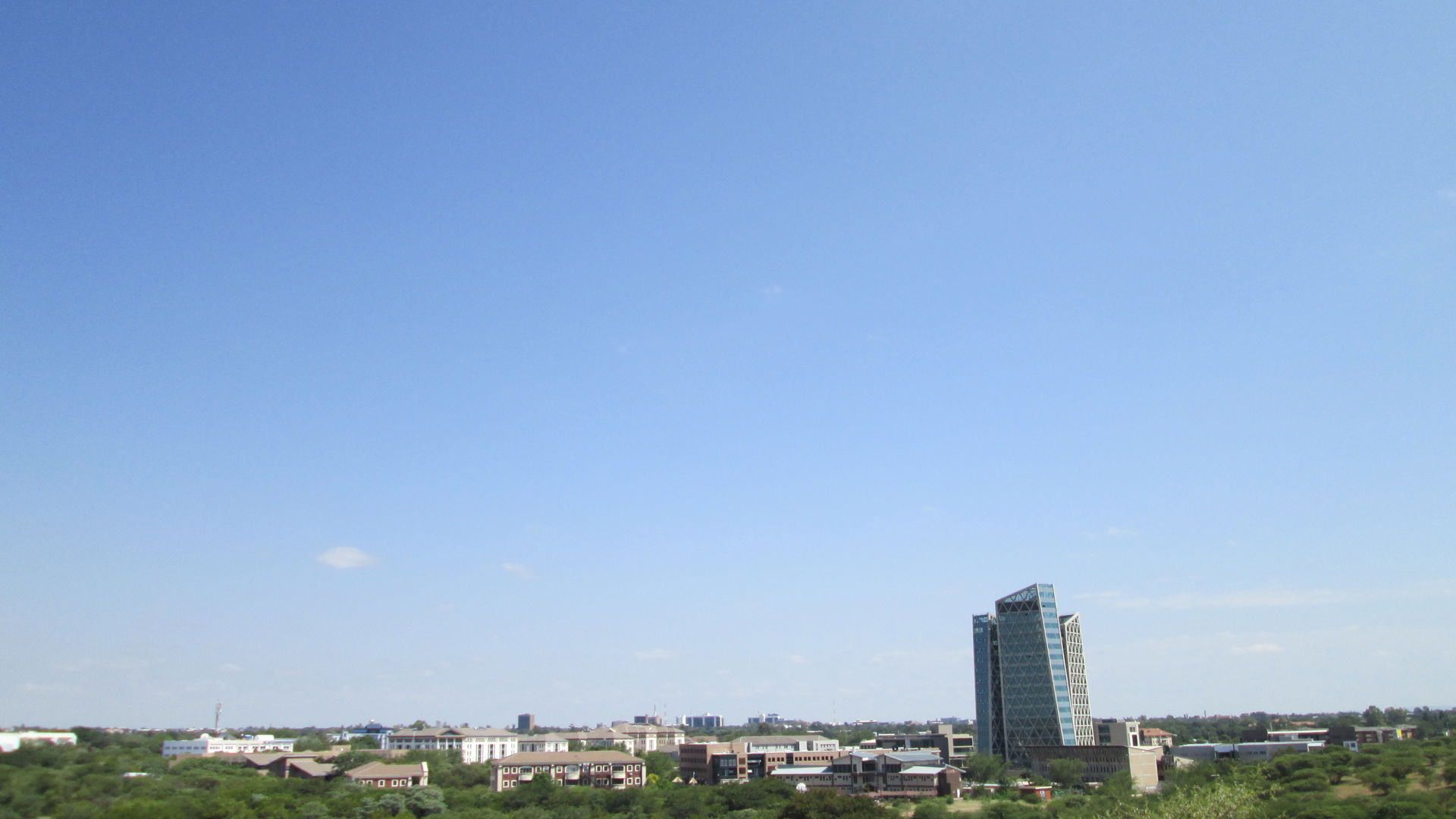 Gaborone skyline.