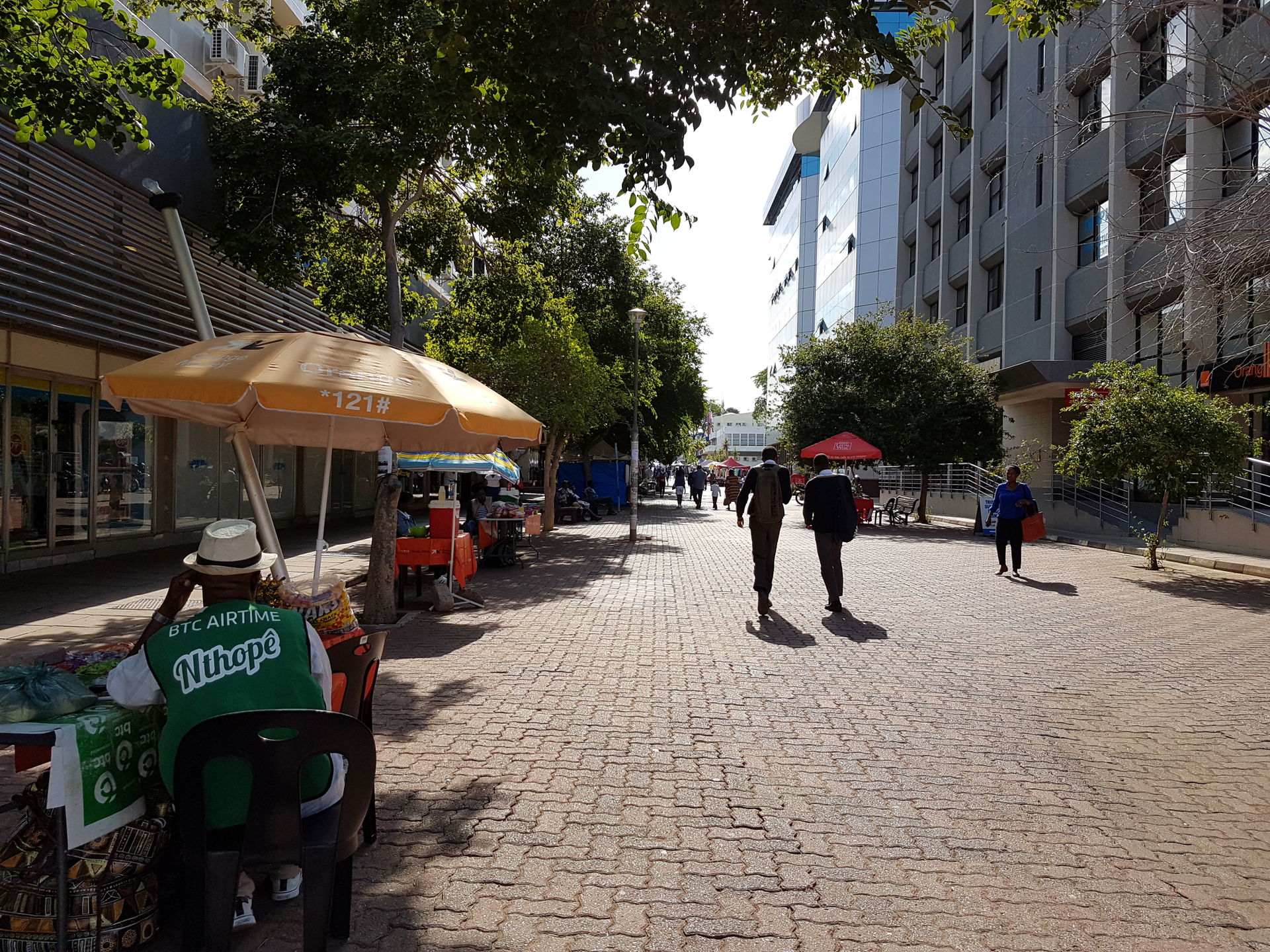 View in the Main Mall in the centre of Gaborone