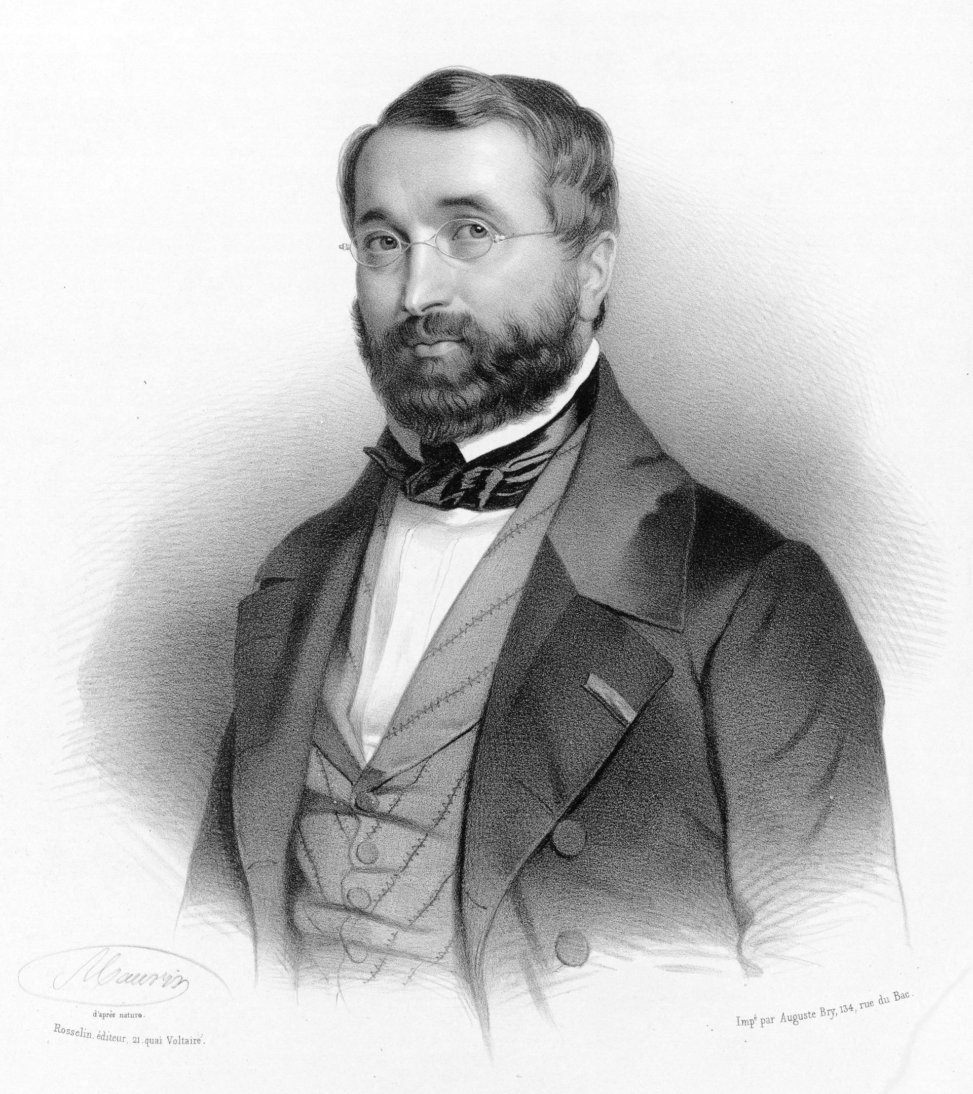 Le compositeur français Adolphe Adam (lithographie de Nicolas-E…