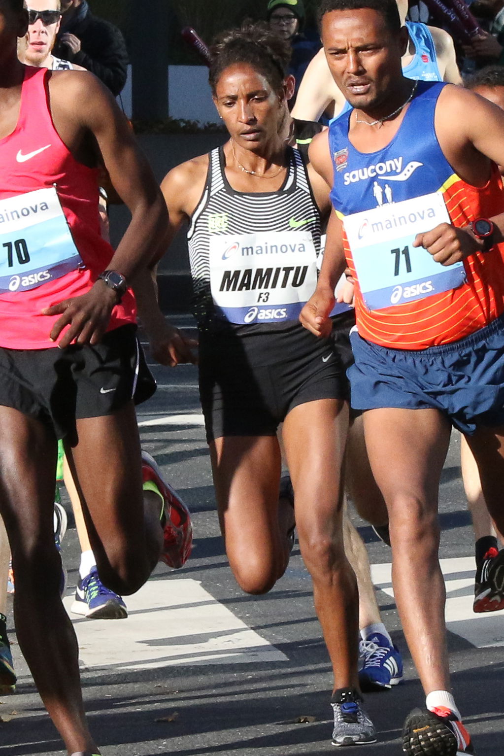 Mamitu Daska during the 2016 Frankfurt Marathon