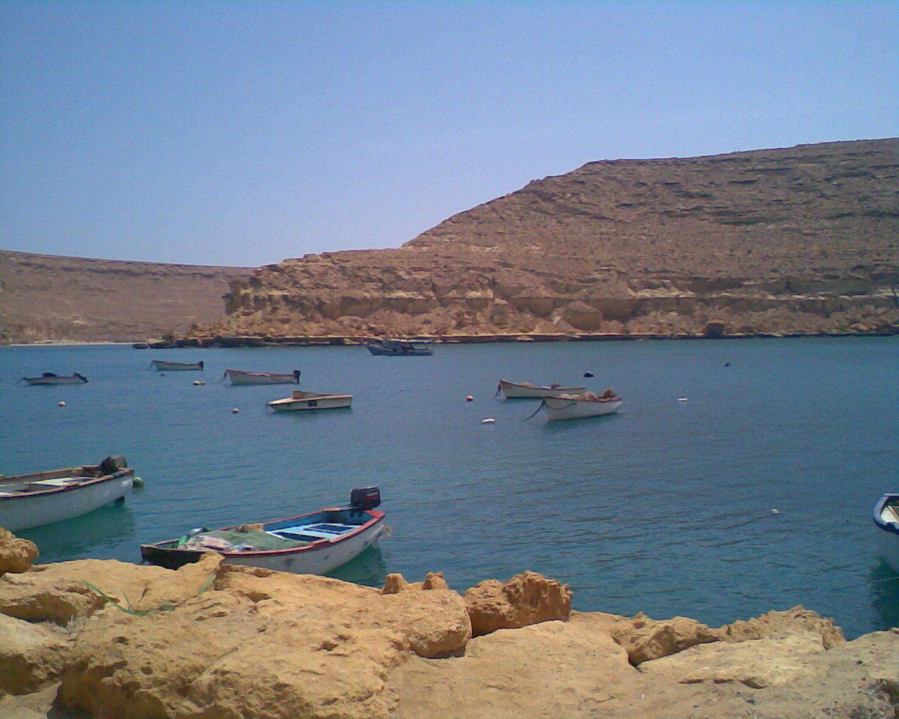 Port of the Libyan village of Bardia.