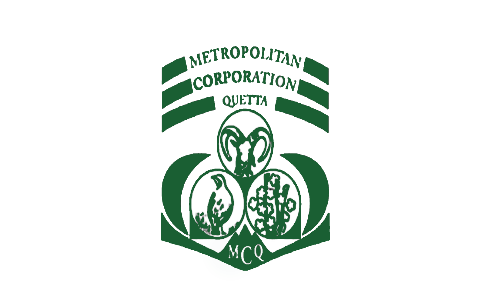Flag of Quetta Metropolitan Corporation, represents the city