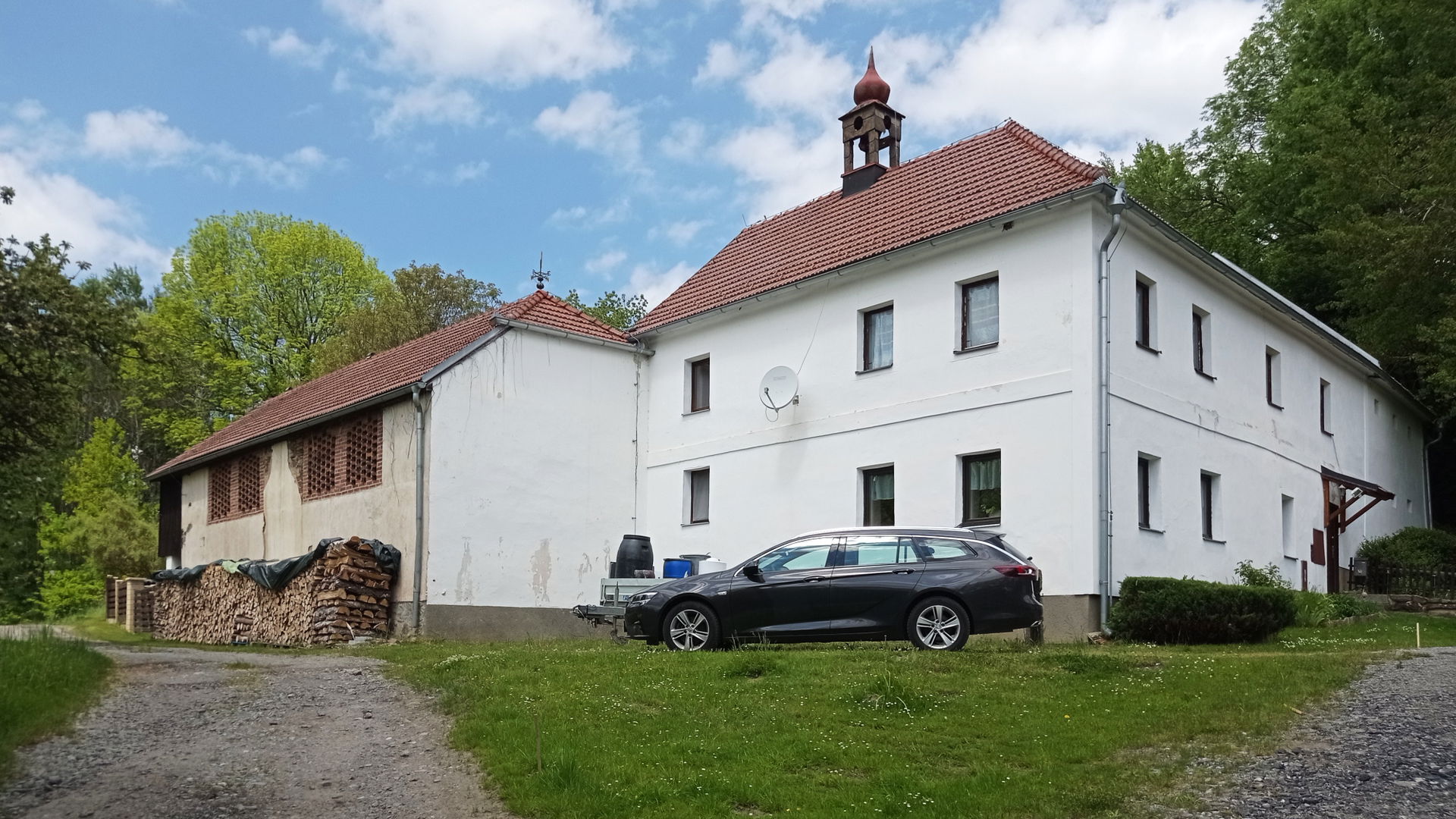 House No 11 with a bell tower in the village of Jenín, part of …