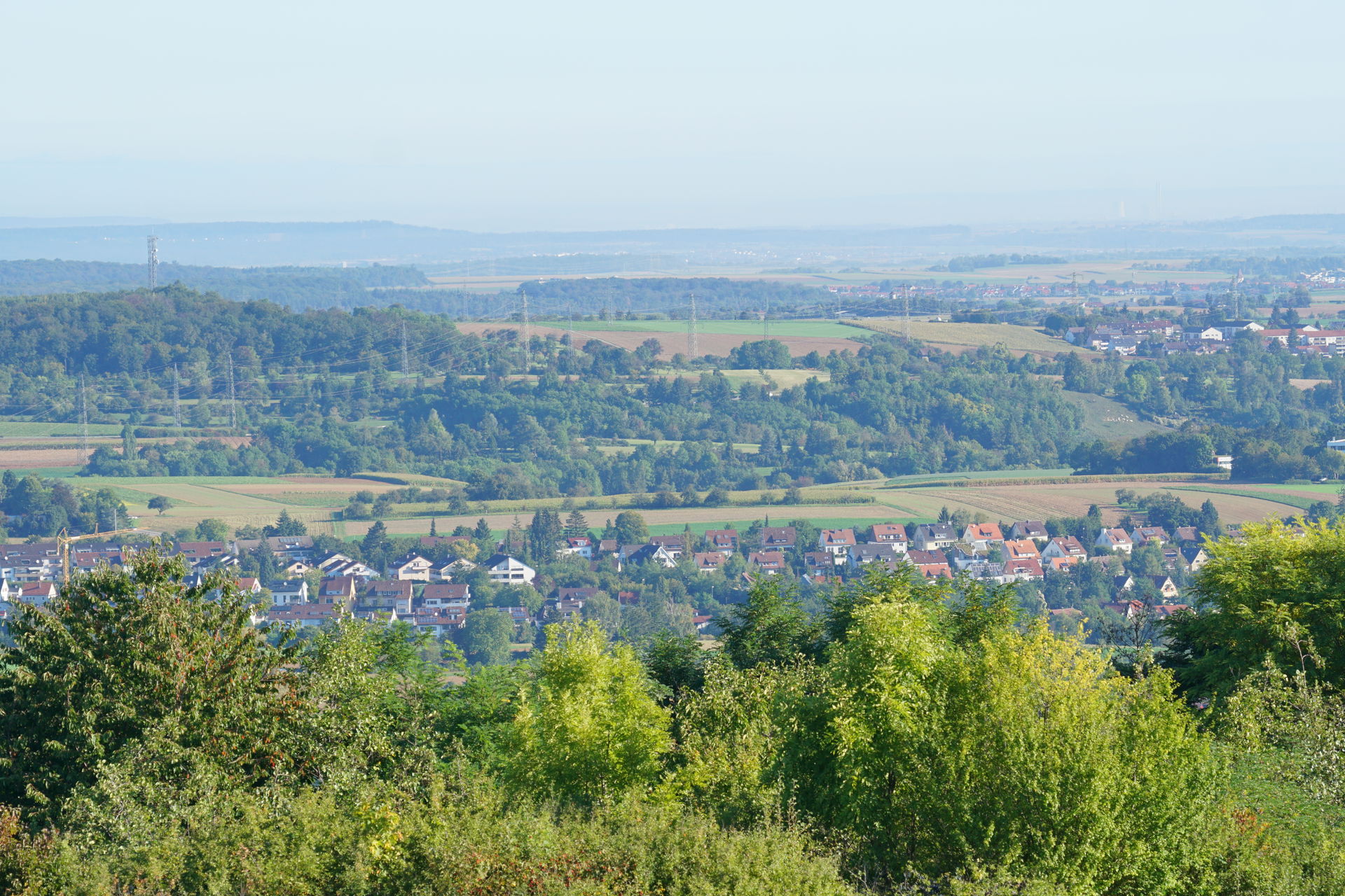 Aussichten vom Eltinger Blick, Gartenstadt Leonberg