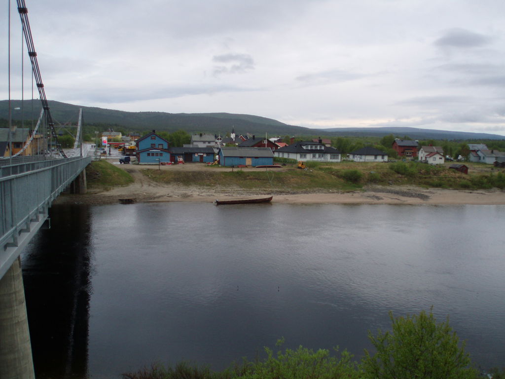 A view of Karasjok village in Norway.