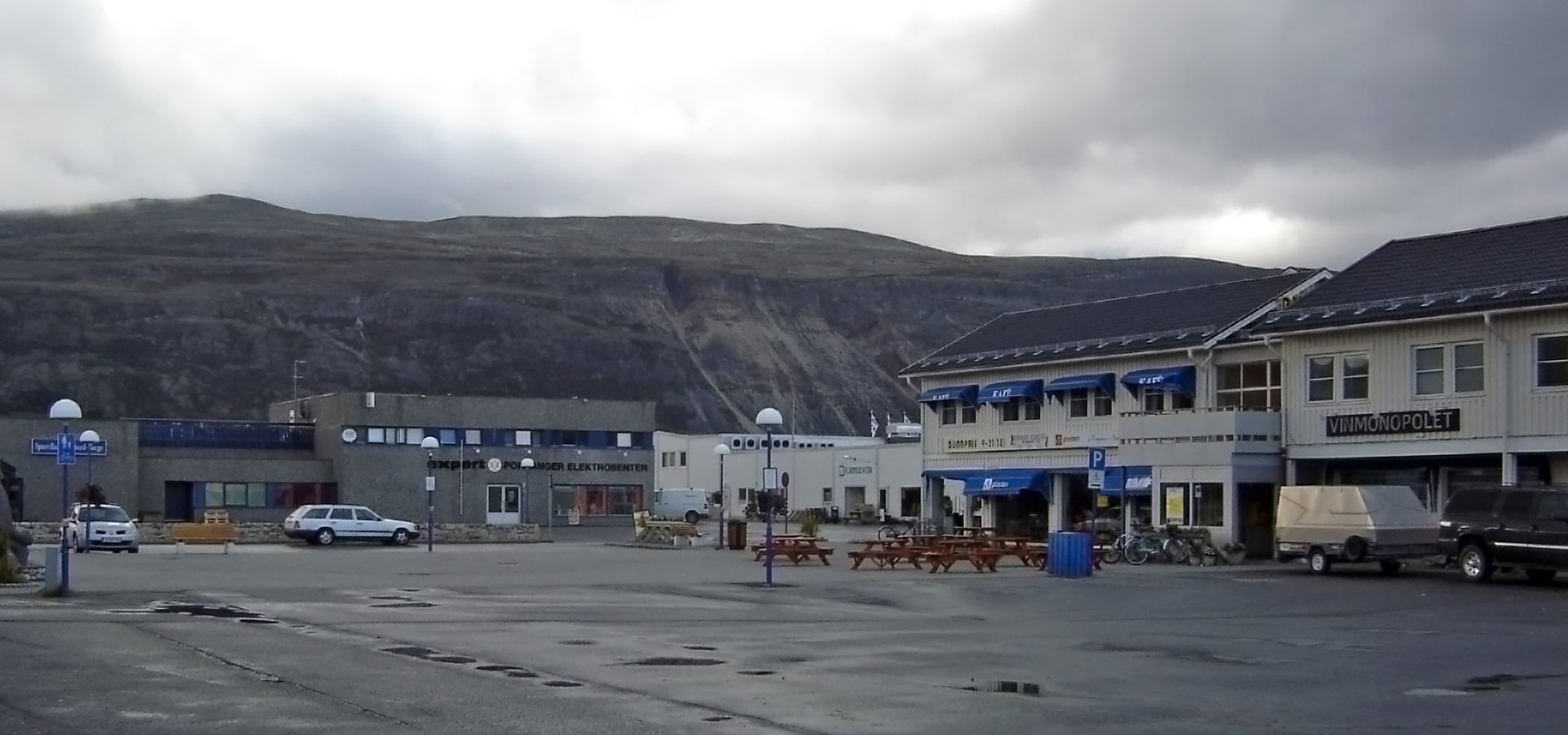 Centre of Lakselv, municipality of Porsanger, Finnmark, Norway