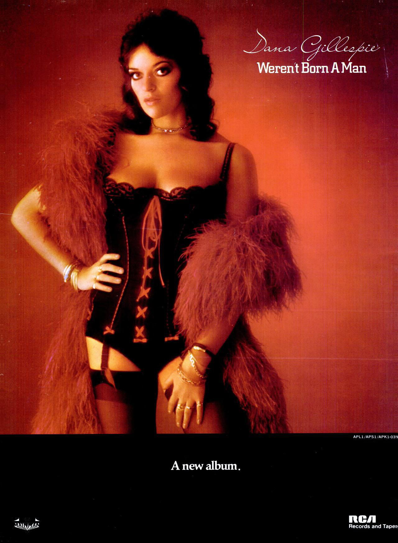 Trade ad for Dana Gillespie's album "Weren't Born a Man".To bet…
