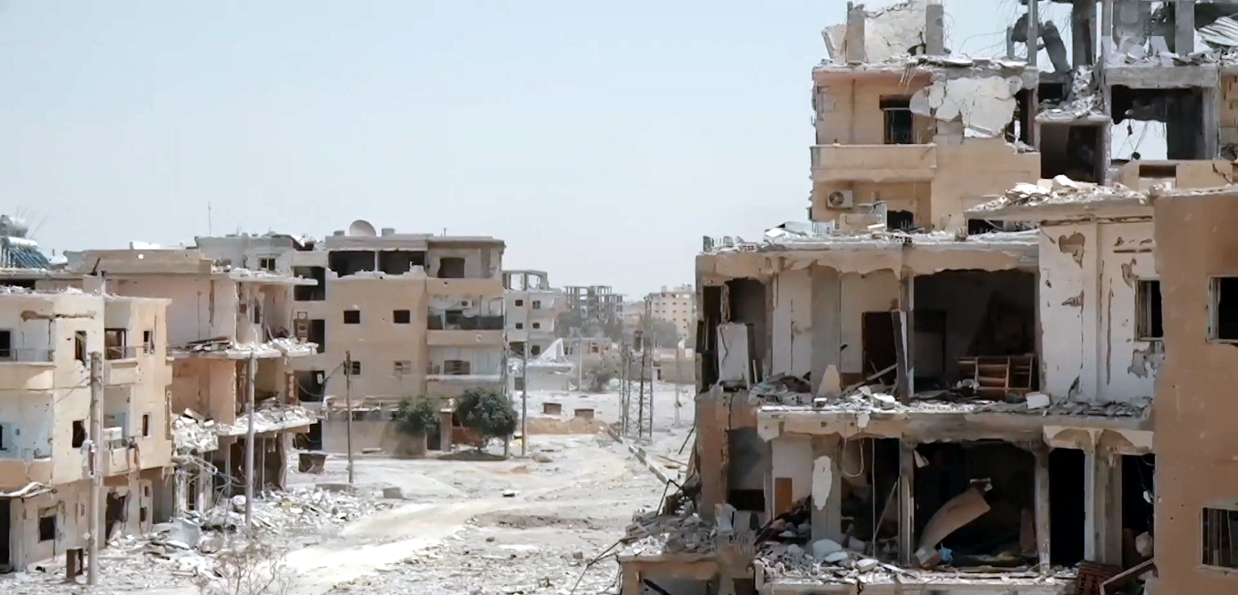 A destroyed part of Raqqa.