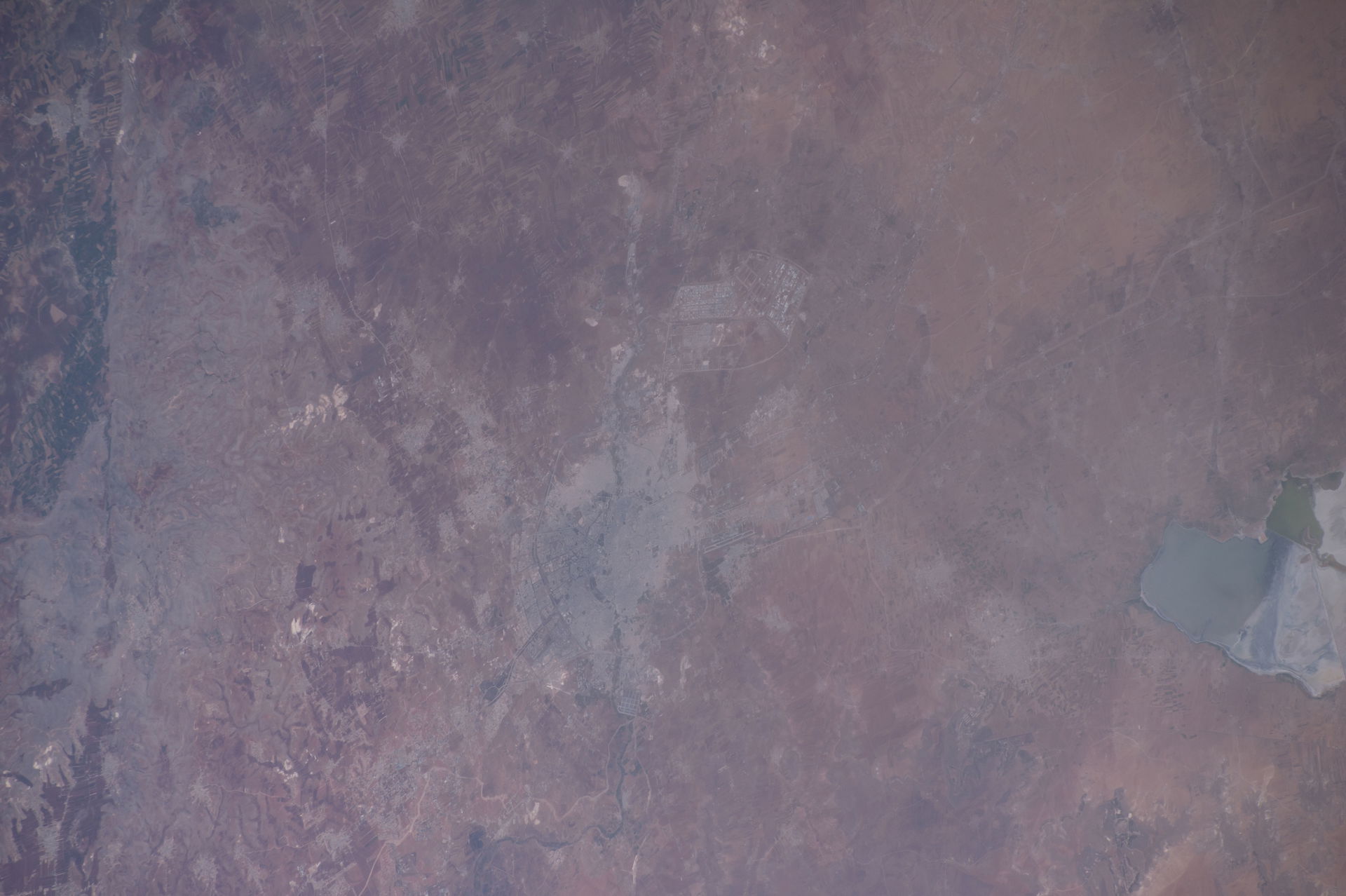 View of Syria taken during ISS Expedition 48.