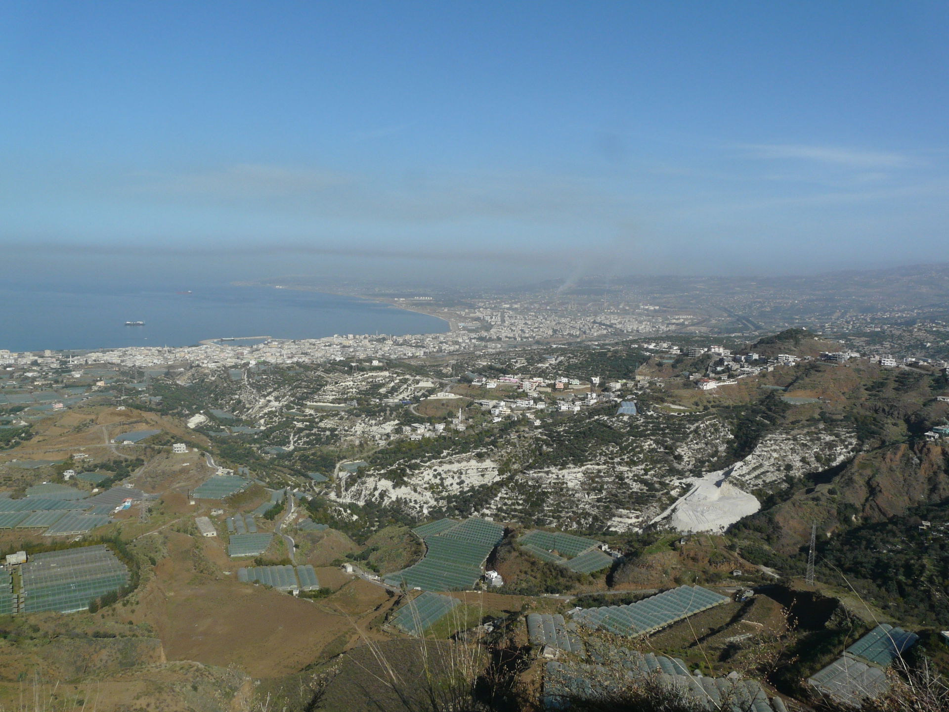 Baniyas from over Marqab castle.