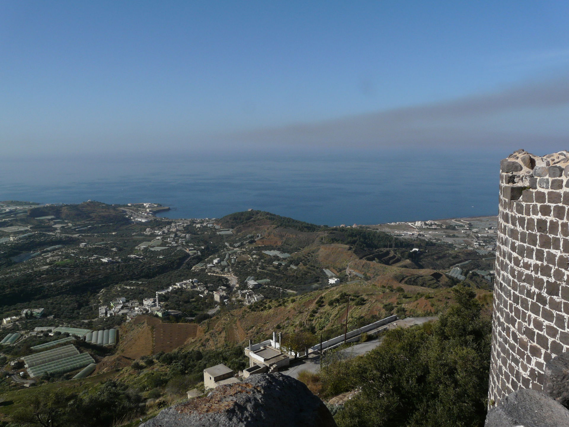Baniyas from over Marqab castle.