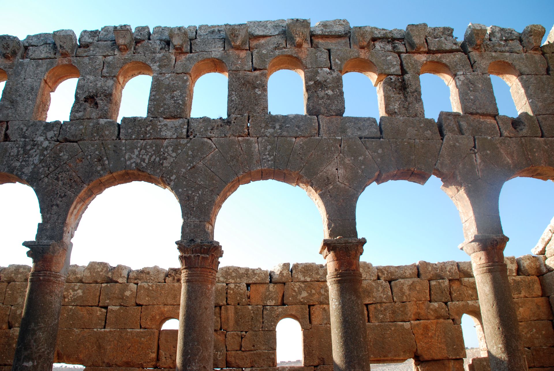 Mushabbak near Dar Taizzah (Daret Azzeh), dead city, Syria