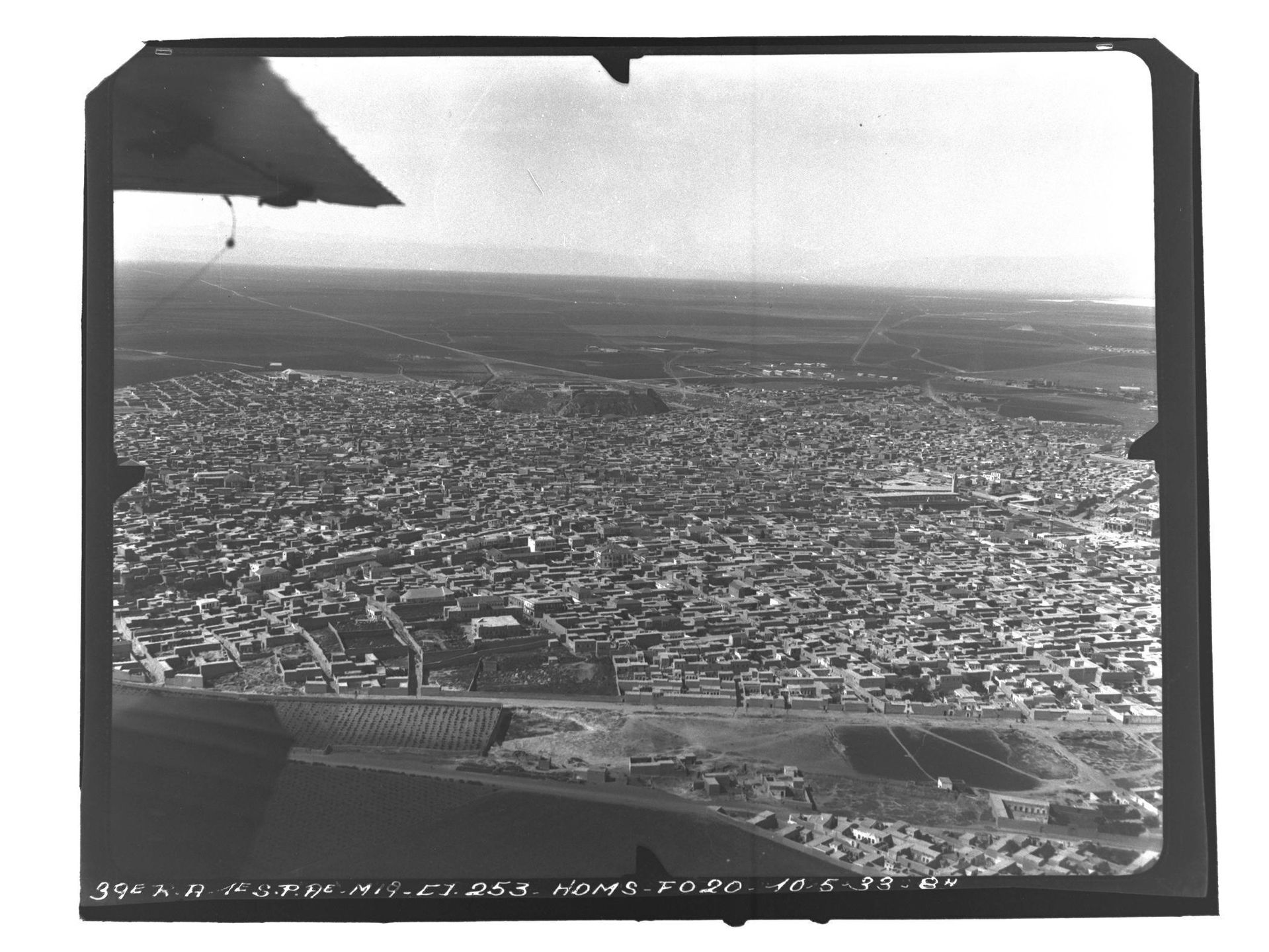 Syrie, gouvernorat de Homs, Homs, vue aérienne oblique