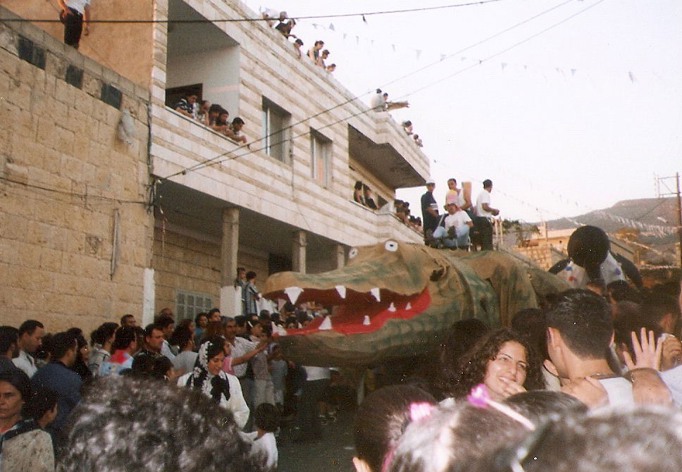 huge Crocodile at carnaval Marmarita