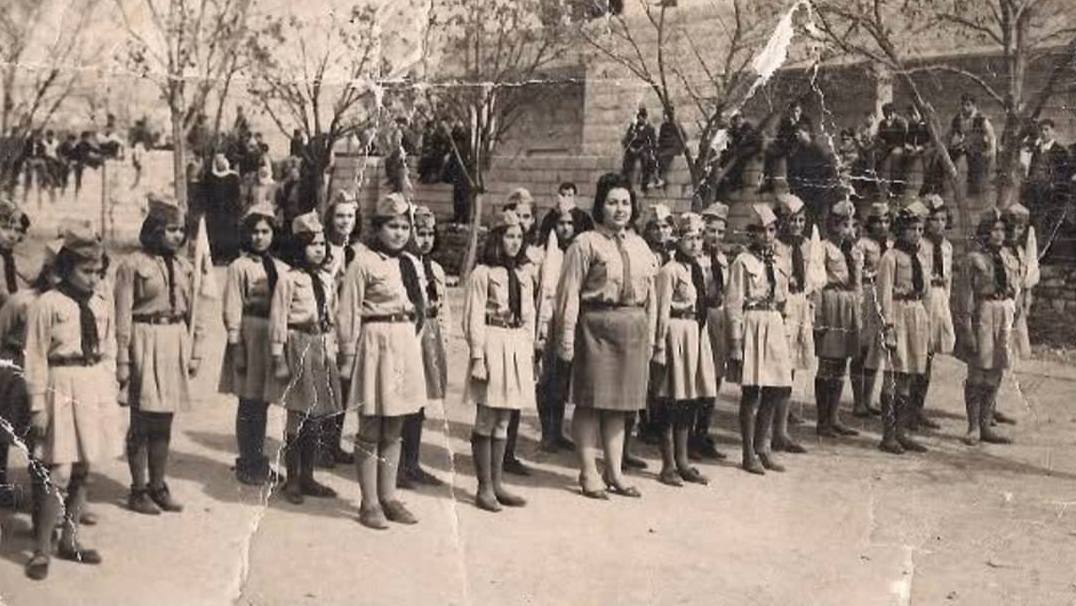 Al-Akhtal School in the city of Maharda in western Syria, 1967