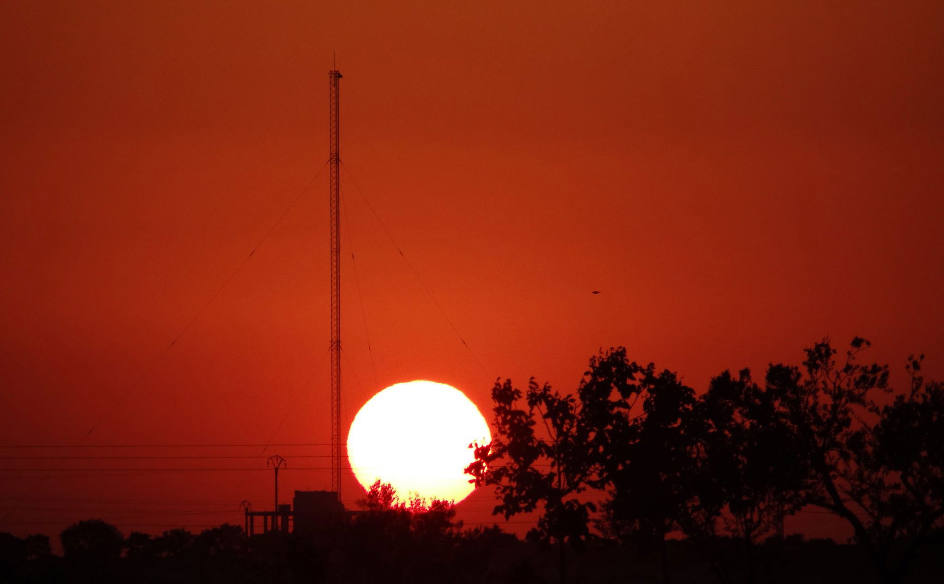 The Sun, about a minute before sunset in Saraqeb city, giving a…