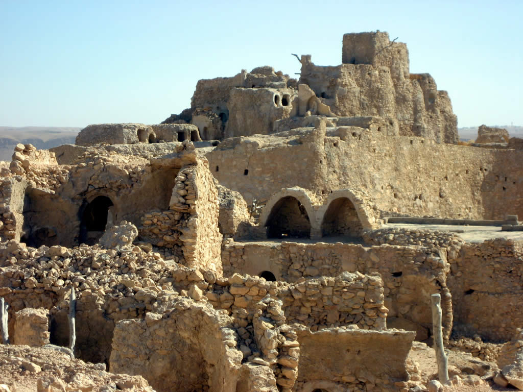 The ruined city of Nalut, Libya, near the Tunisian border.
