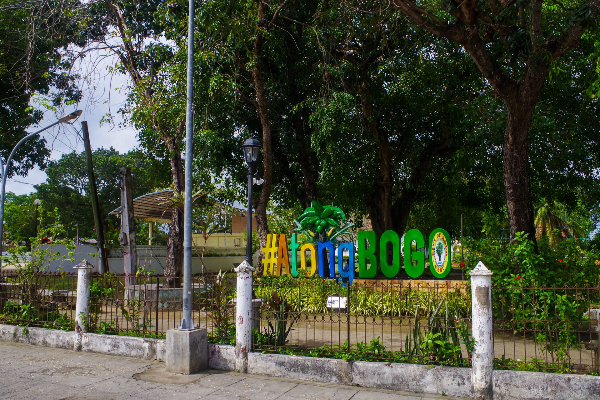 Bogo City Park in Cebu Province, Philippines