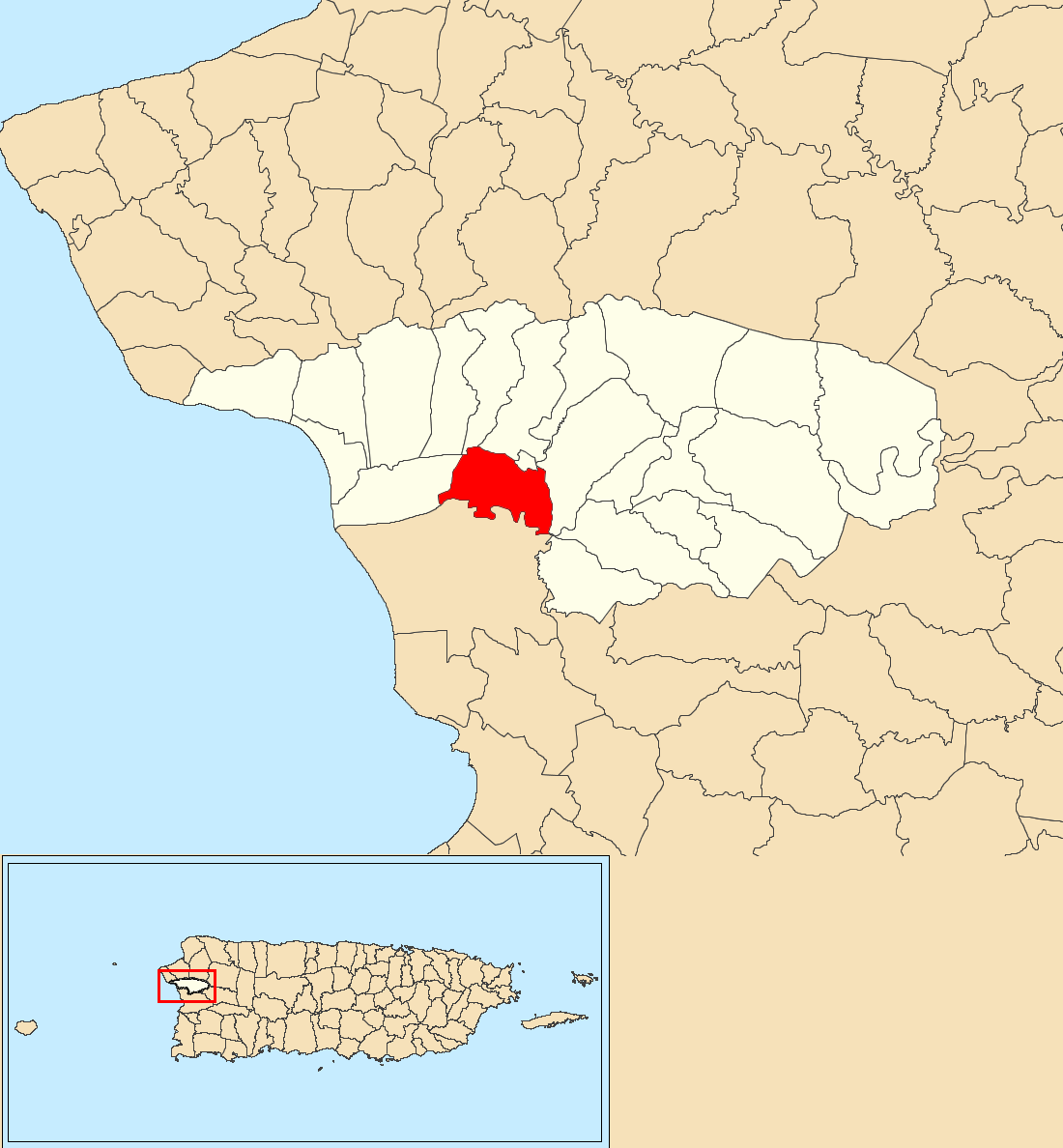 Añasco Arriba, Añasco, Puerto Rico locator map