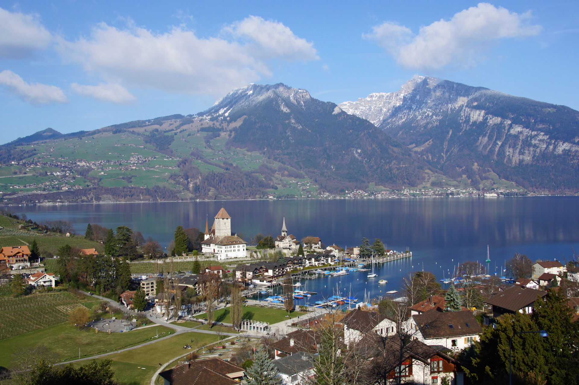 Ausblick auf Spiez