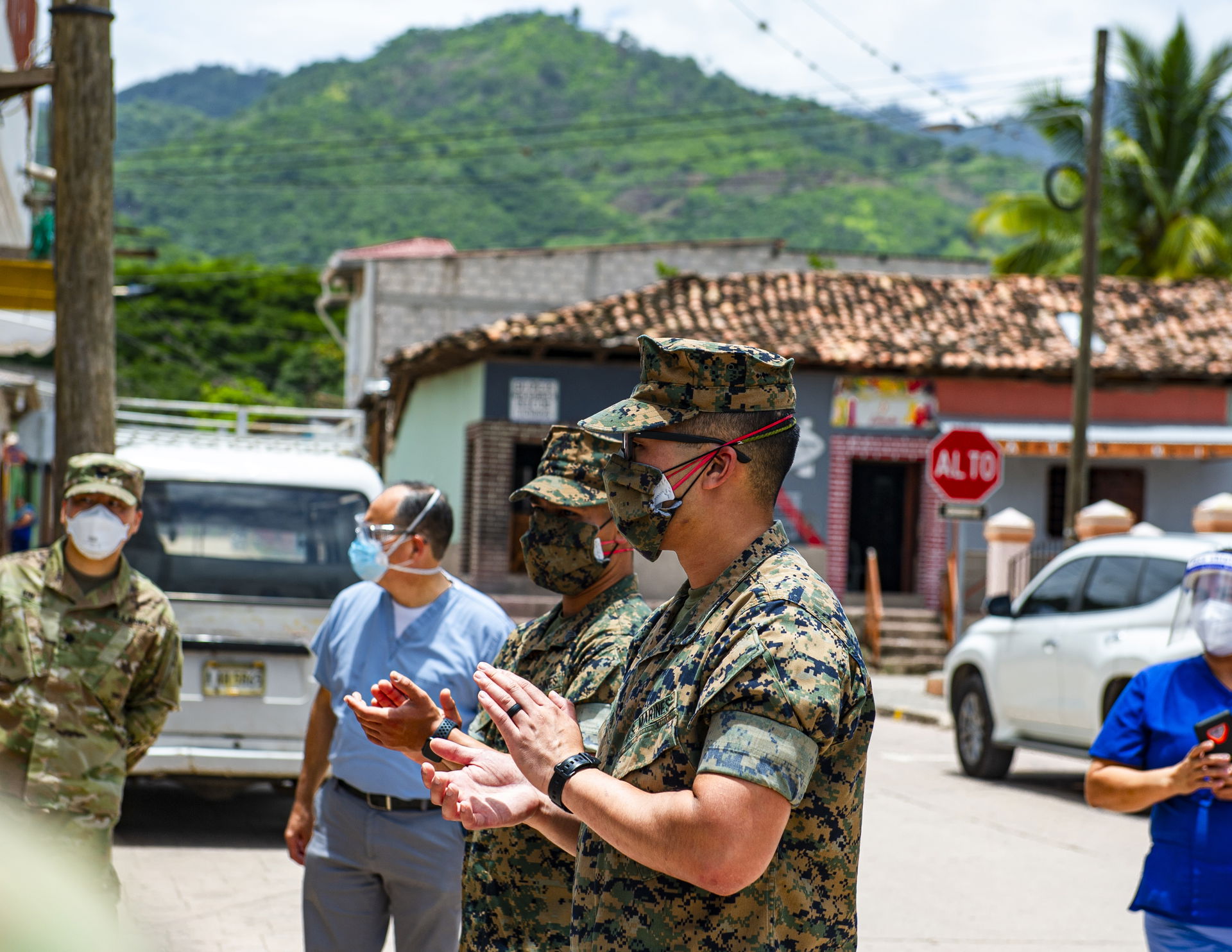 Sgt. Taylor Ngo, right, and Sgt. Justin Cortez, left, both civi…