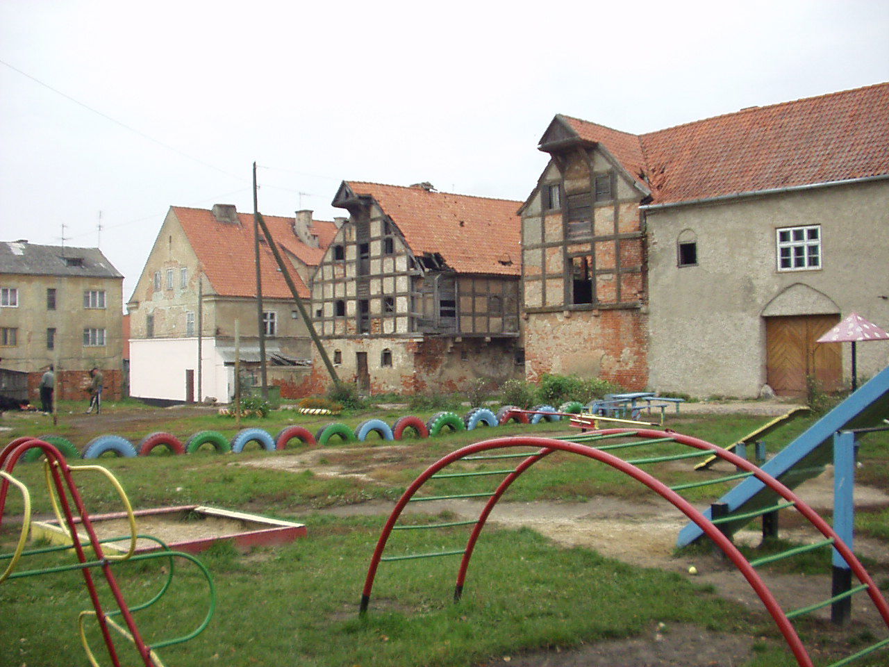 Zheleznodorozhny town in Kaliningrad oblast, German-built house…