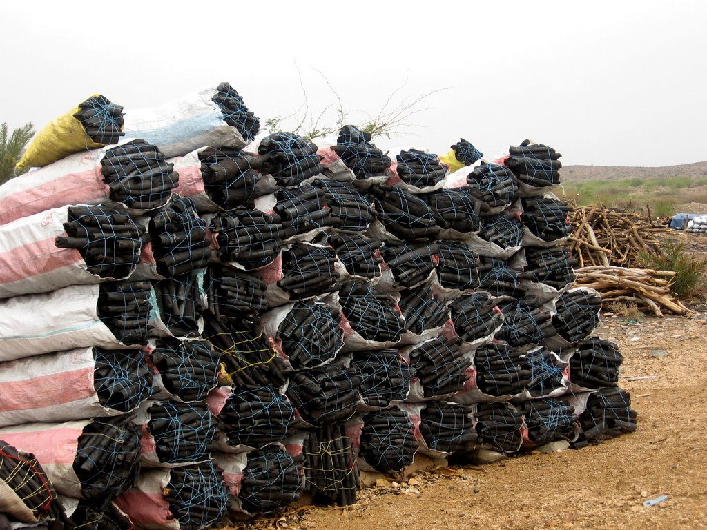 Charcoal bales