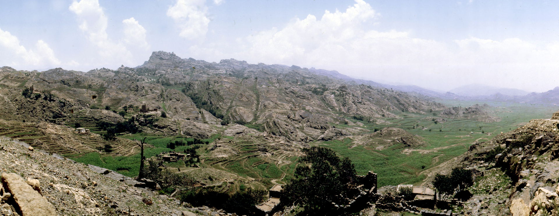 Landscape of Al Mahwit Governorate, Yemen