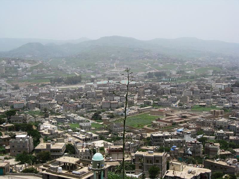 An overview of Ibb city, Yemen