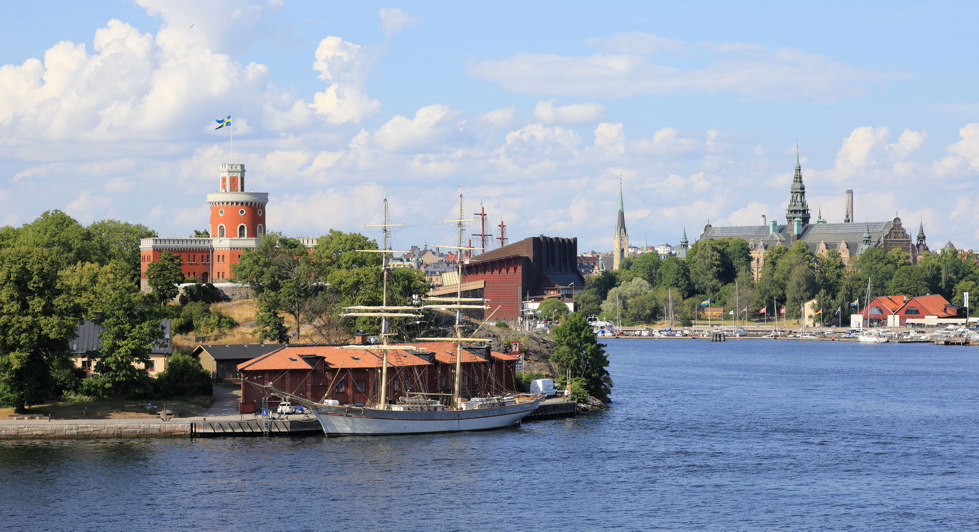 Stockholm: Kastellet, Vasa Museum, and Nordic Museum.