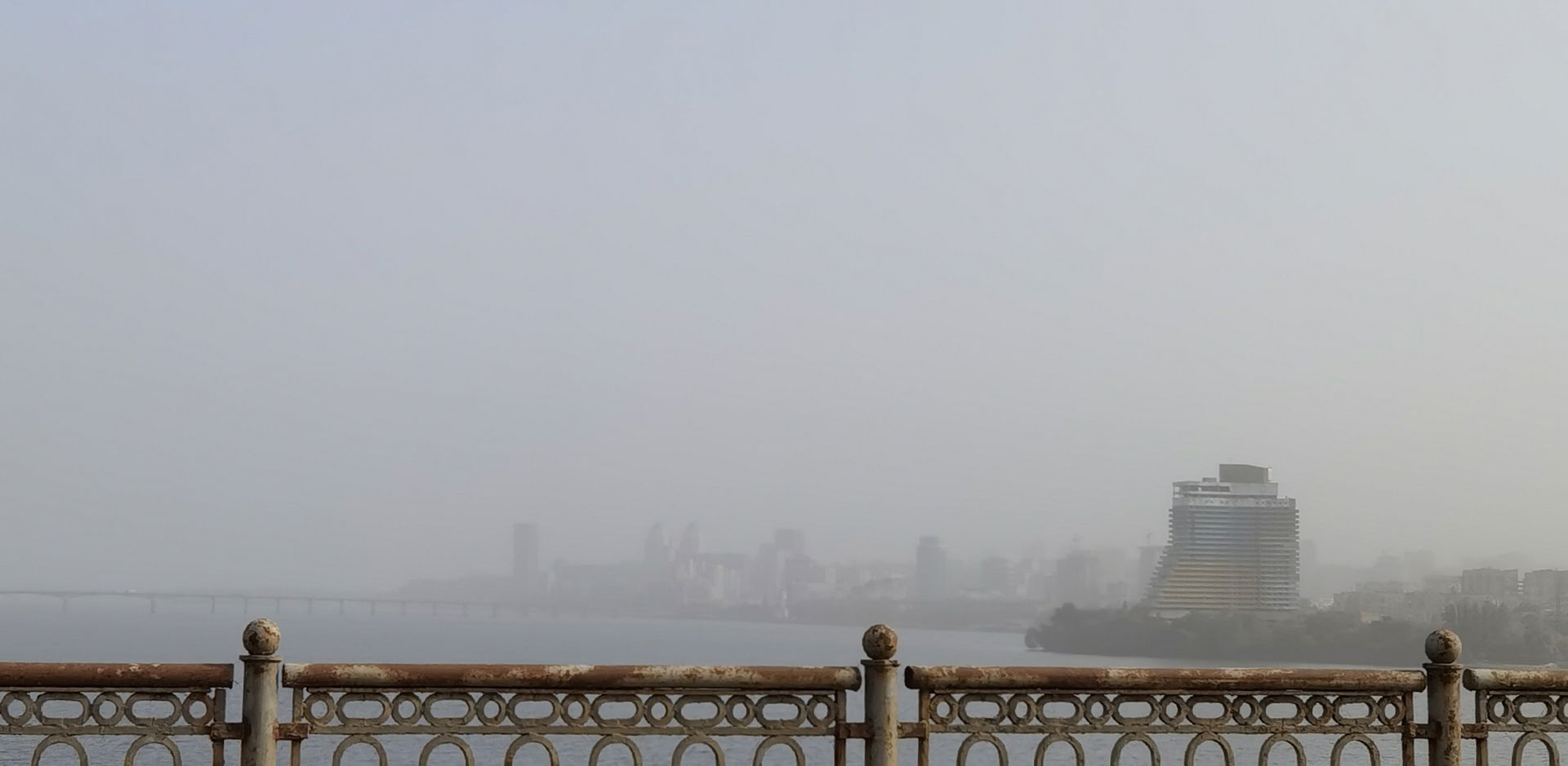 Smoke over Dnipro city. 9-th of October, 2024