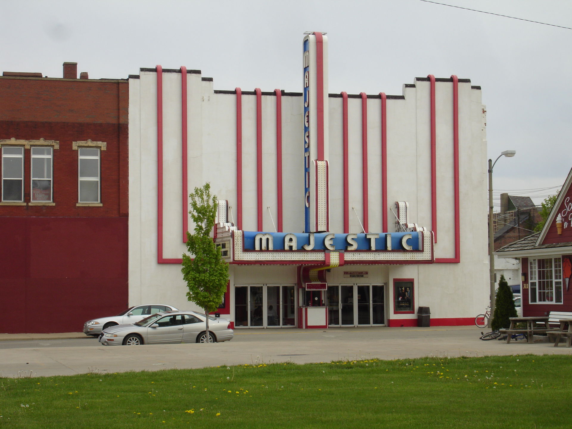 Majestic Theater in downtown Streator, Illinois, USA.
