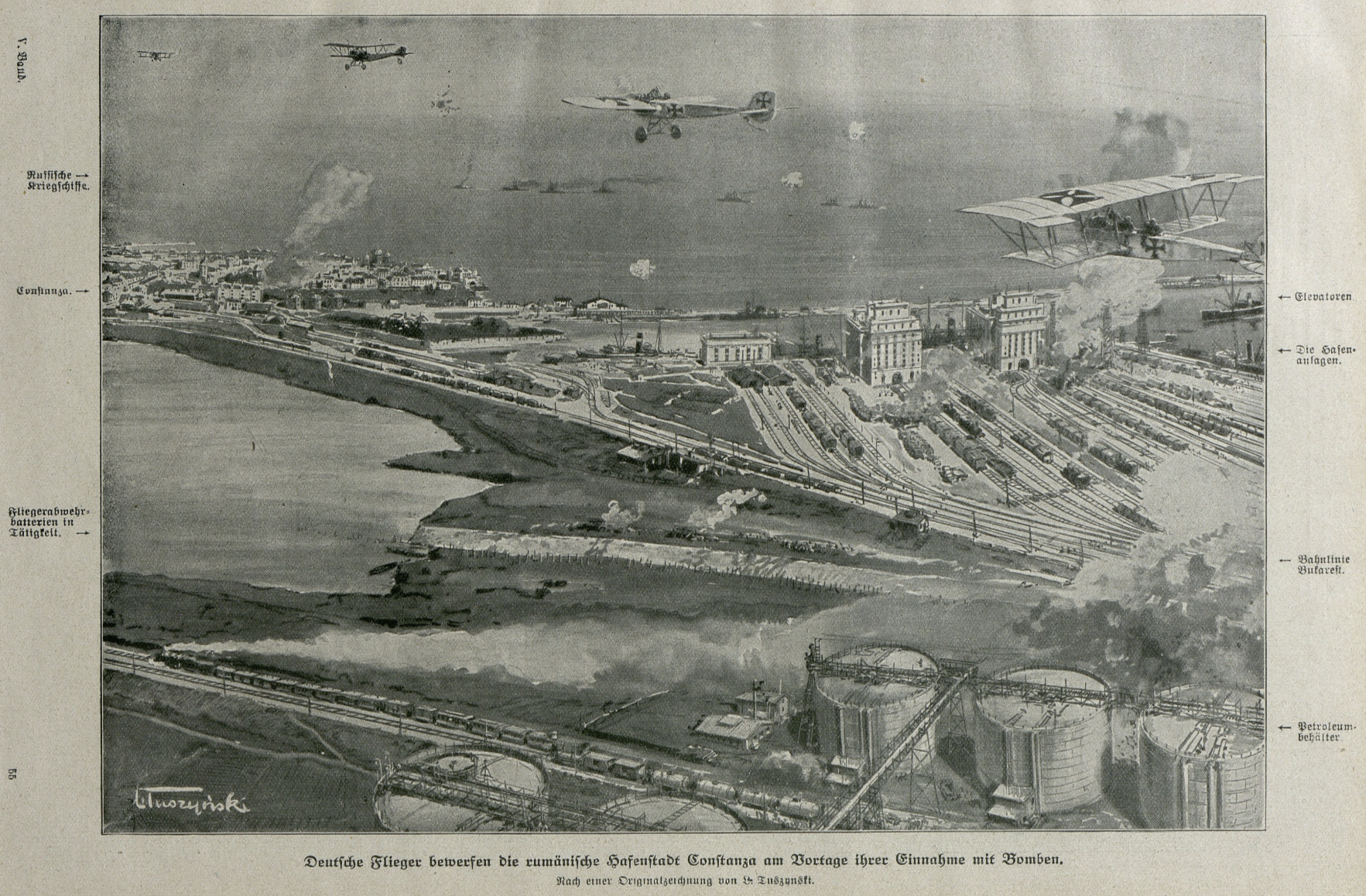 German planes bomb the Romanian port city of Constanta the day …