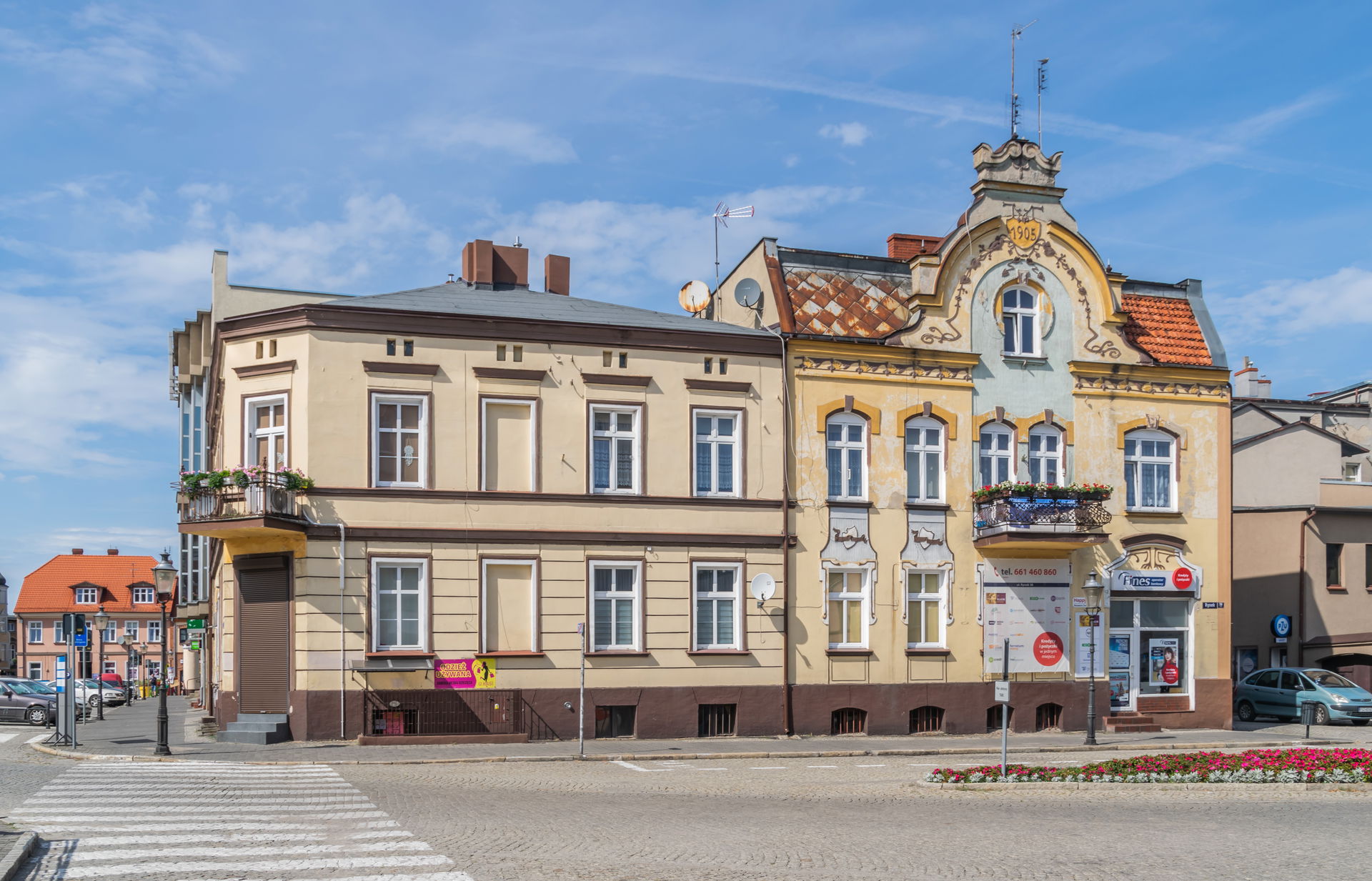 Building at Rynek 38 in Szamotuły, Greater Poland Voivodeship, …